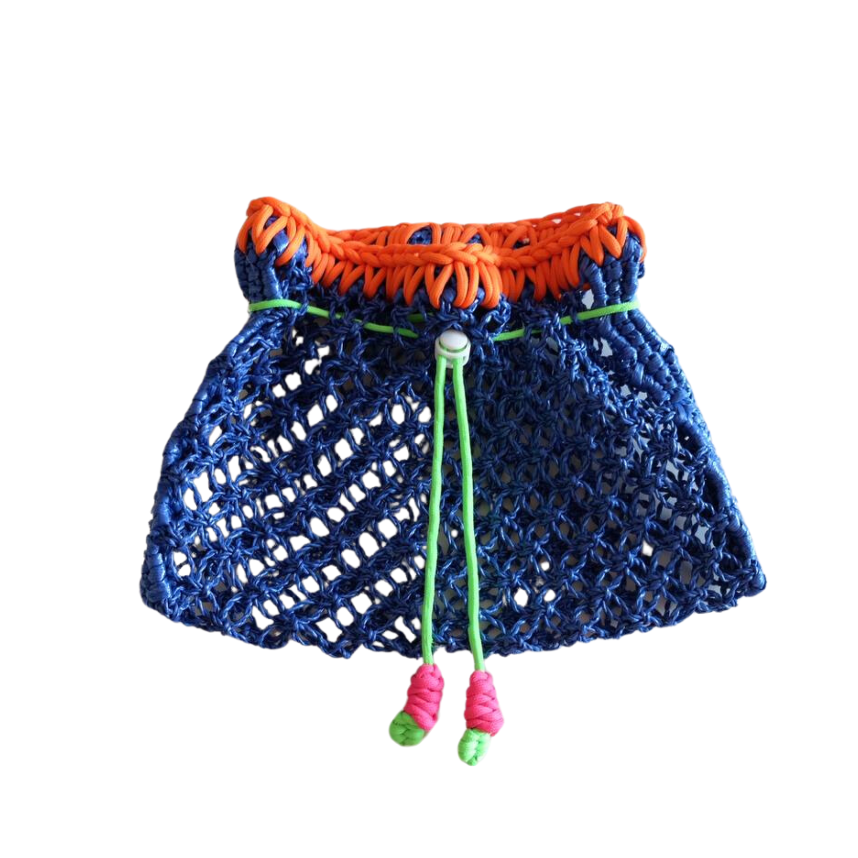 Drawstring Straw Bag