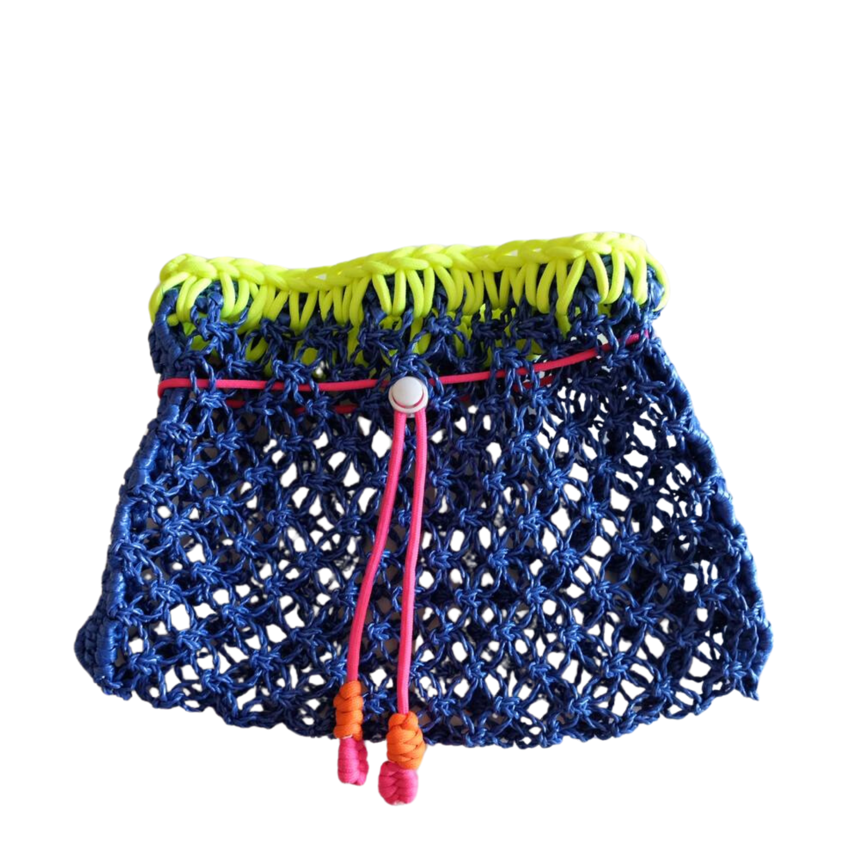 Drawstring Straw Bag