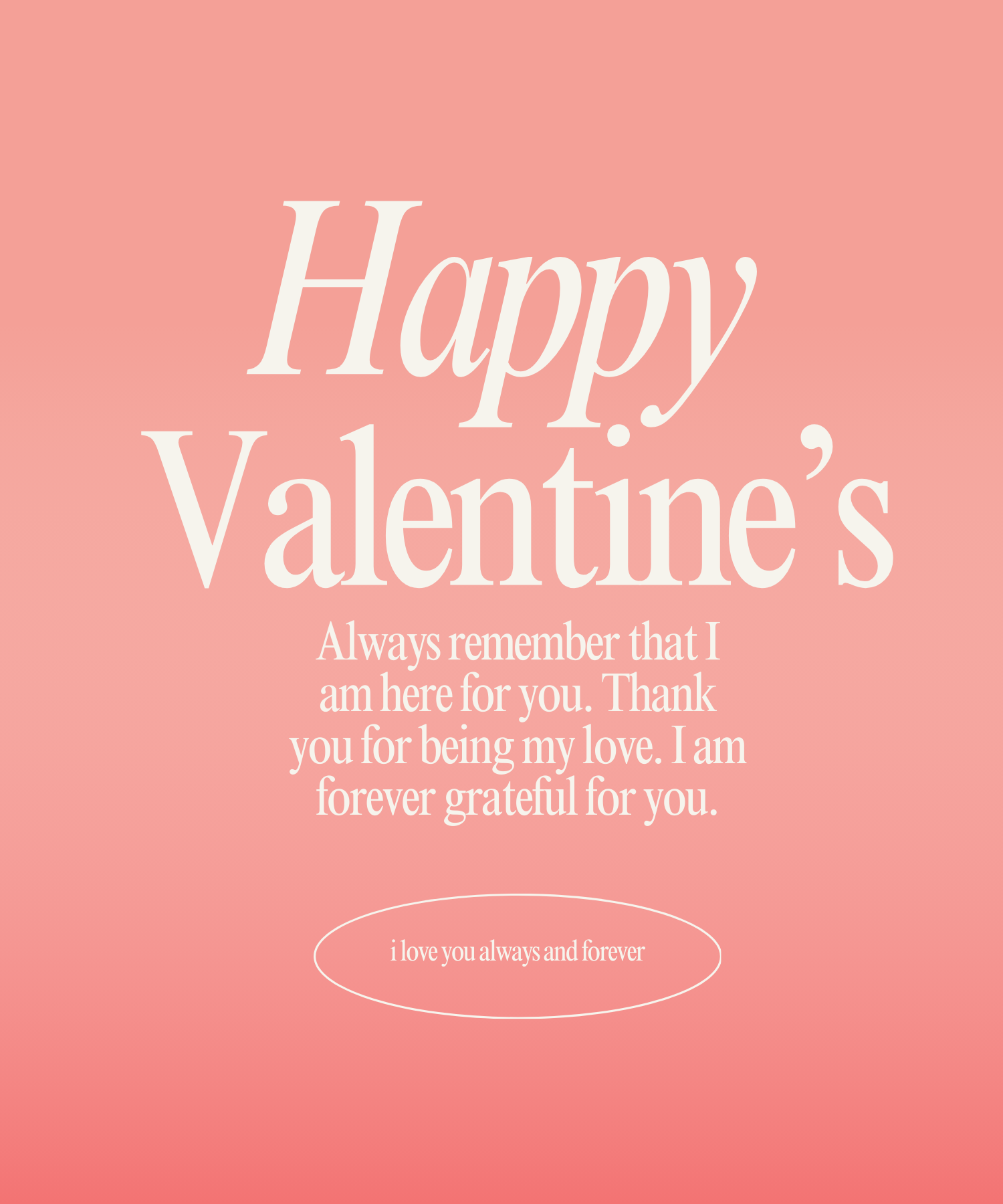 Grateful Valentine's Greeting Card