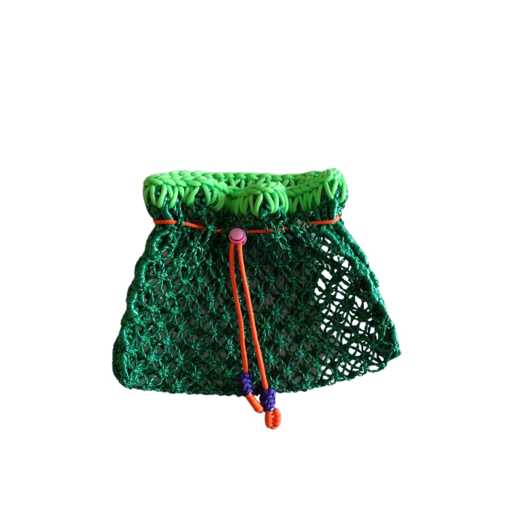 Drawstring Straw Bag