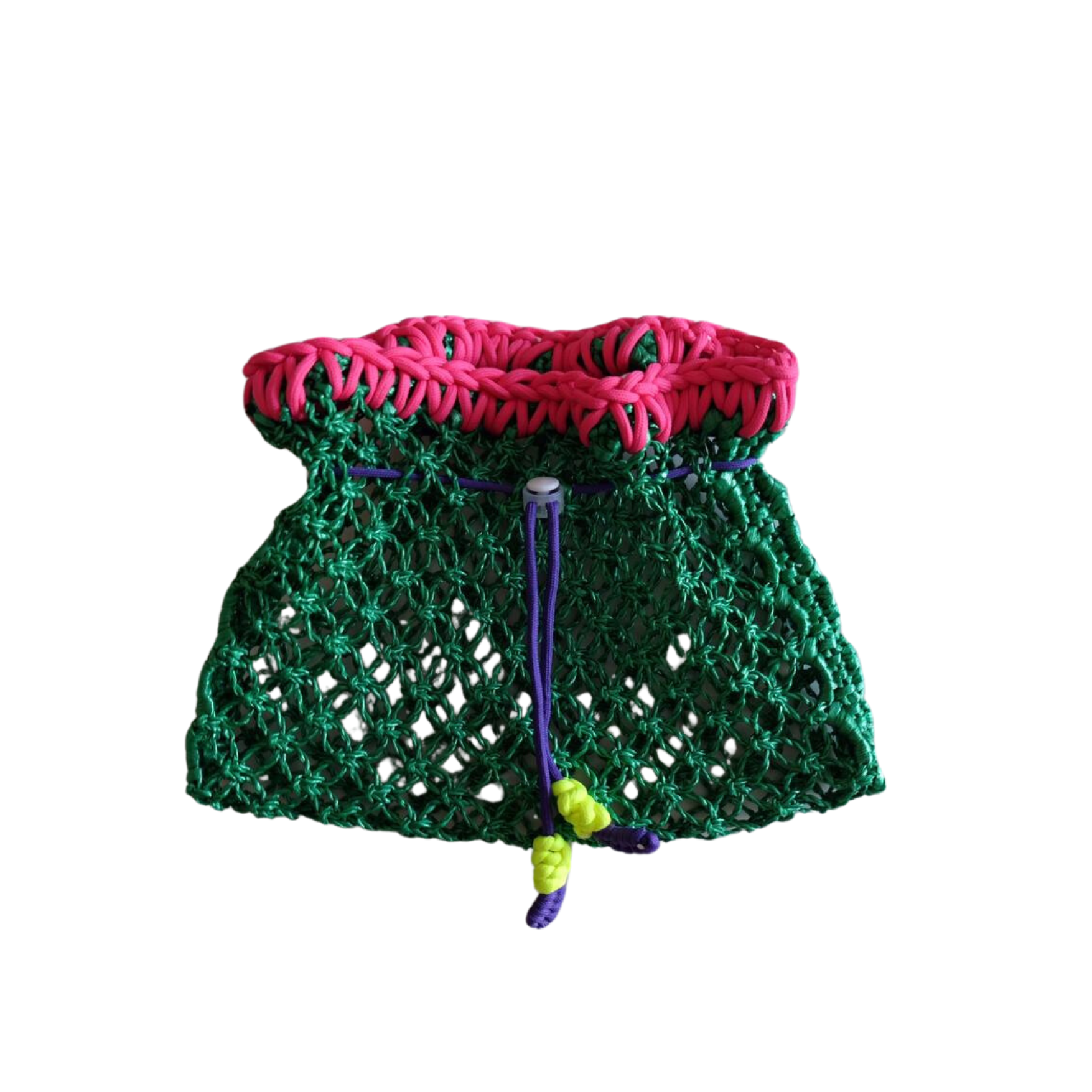 Drawstring Straw Bag