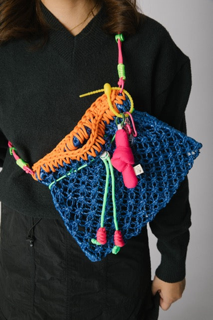 Drawstring Straw Bag