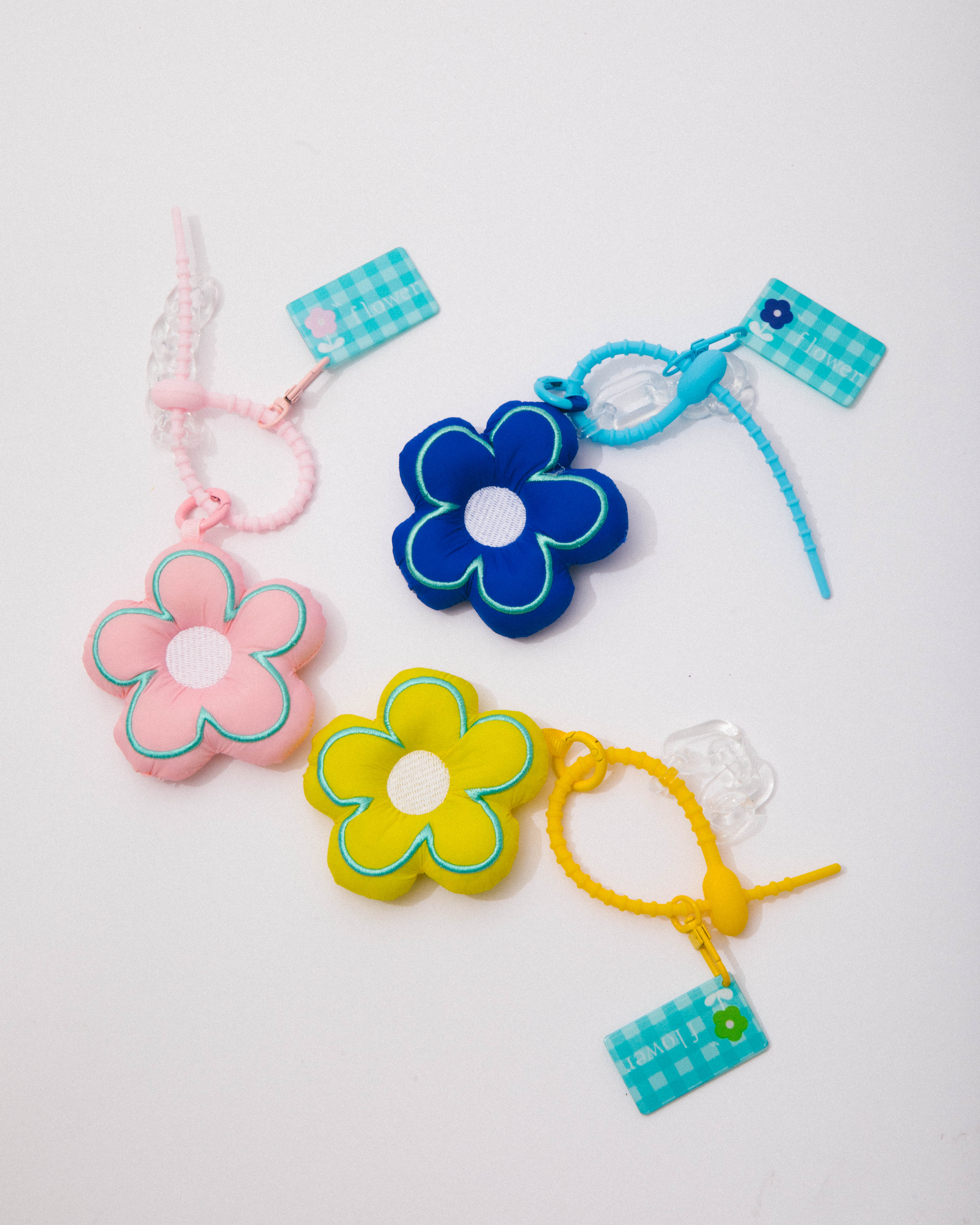 Flower Plush Keychain