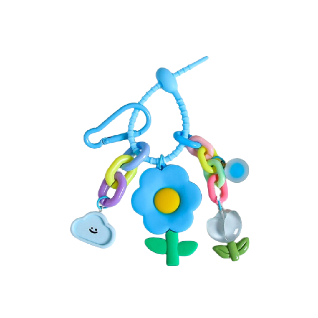 Pastel Flower Keychain