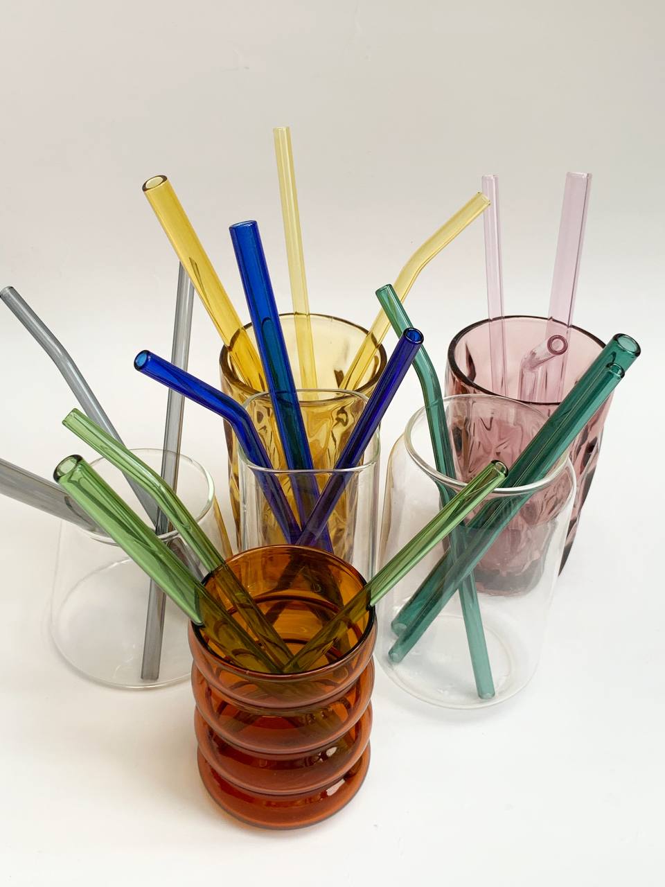 Colored Glass Straws