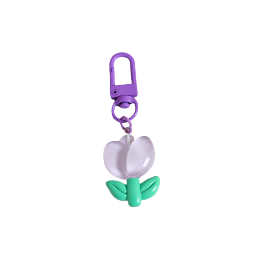 Tulip Flower Keychain