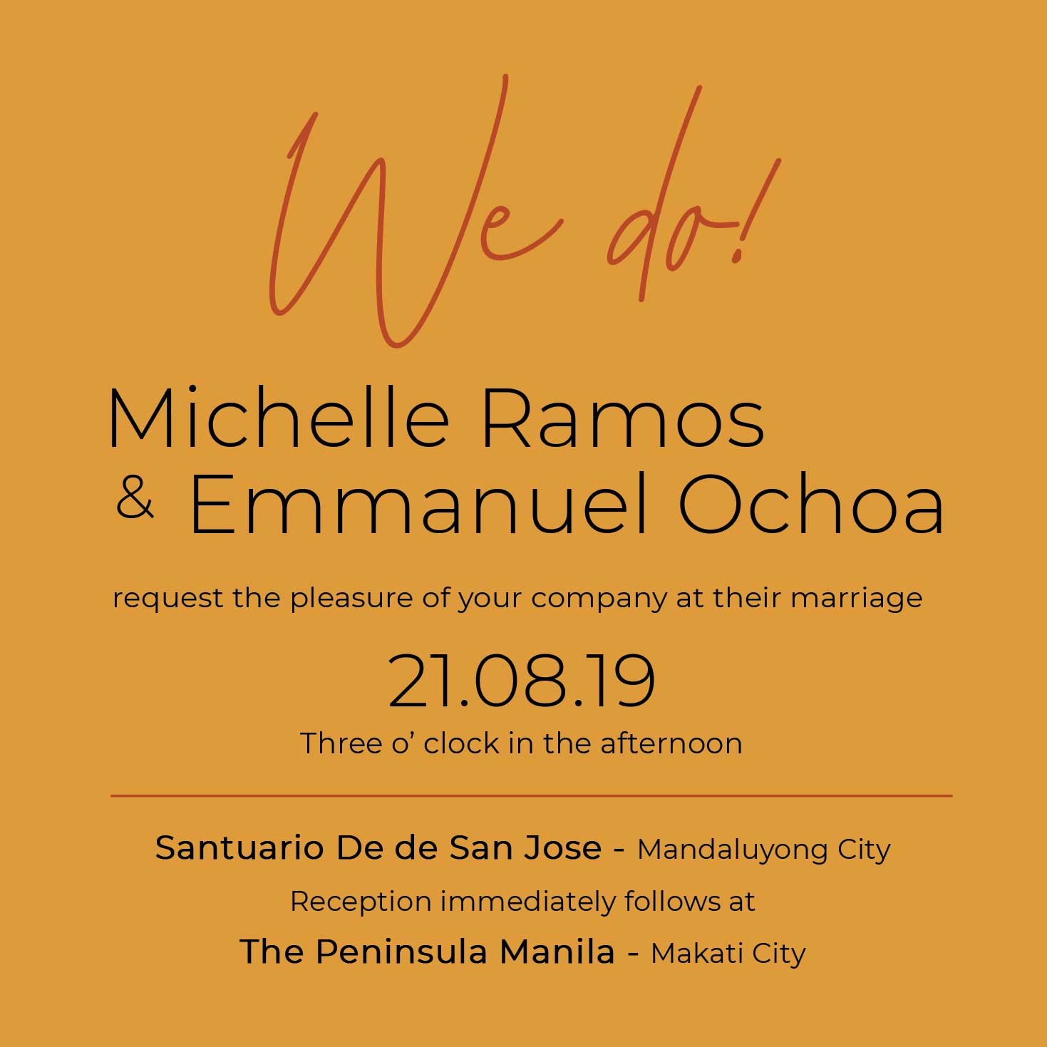 Sienna Wedding Invitation