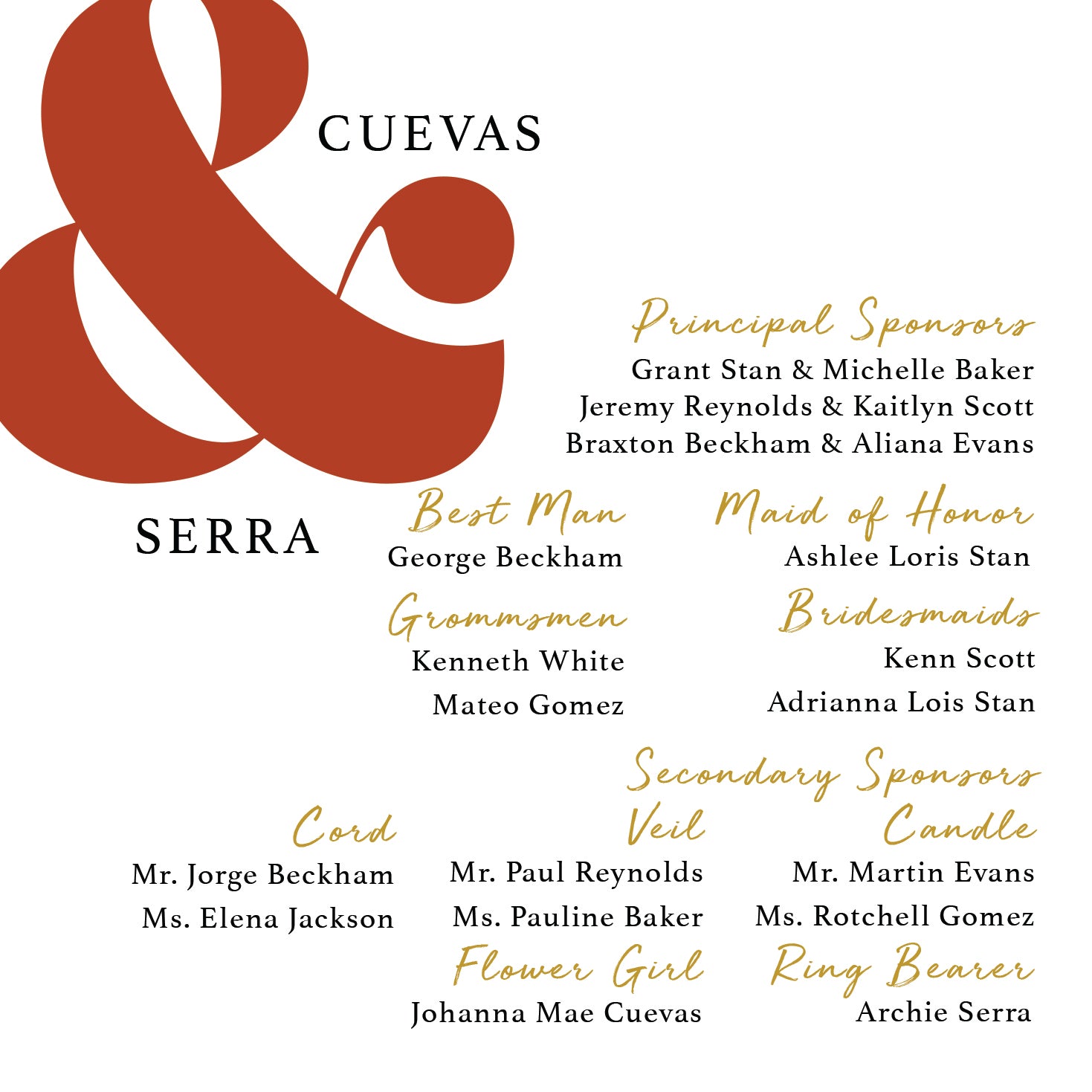 Leo Wedding Invitation