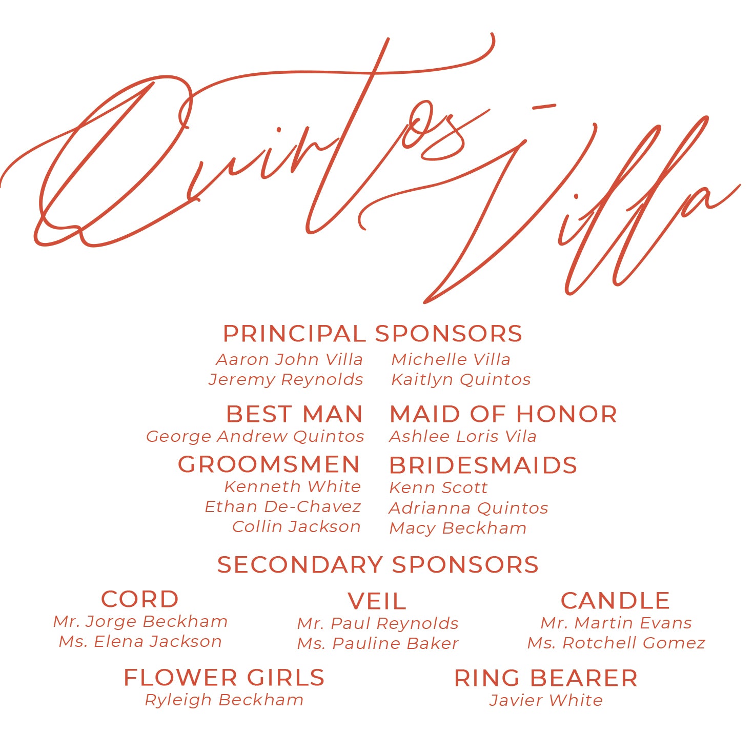 Rosalia Wedding Invitation