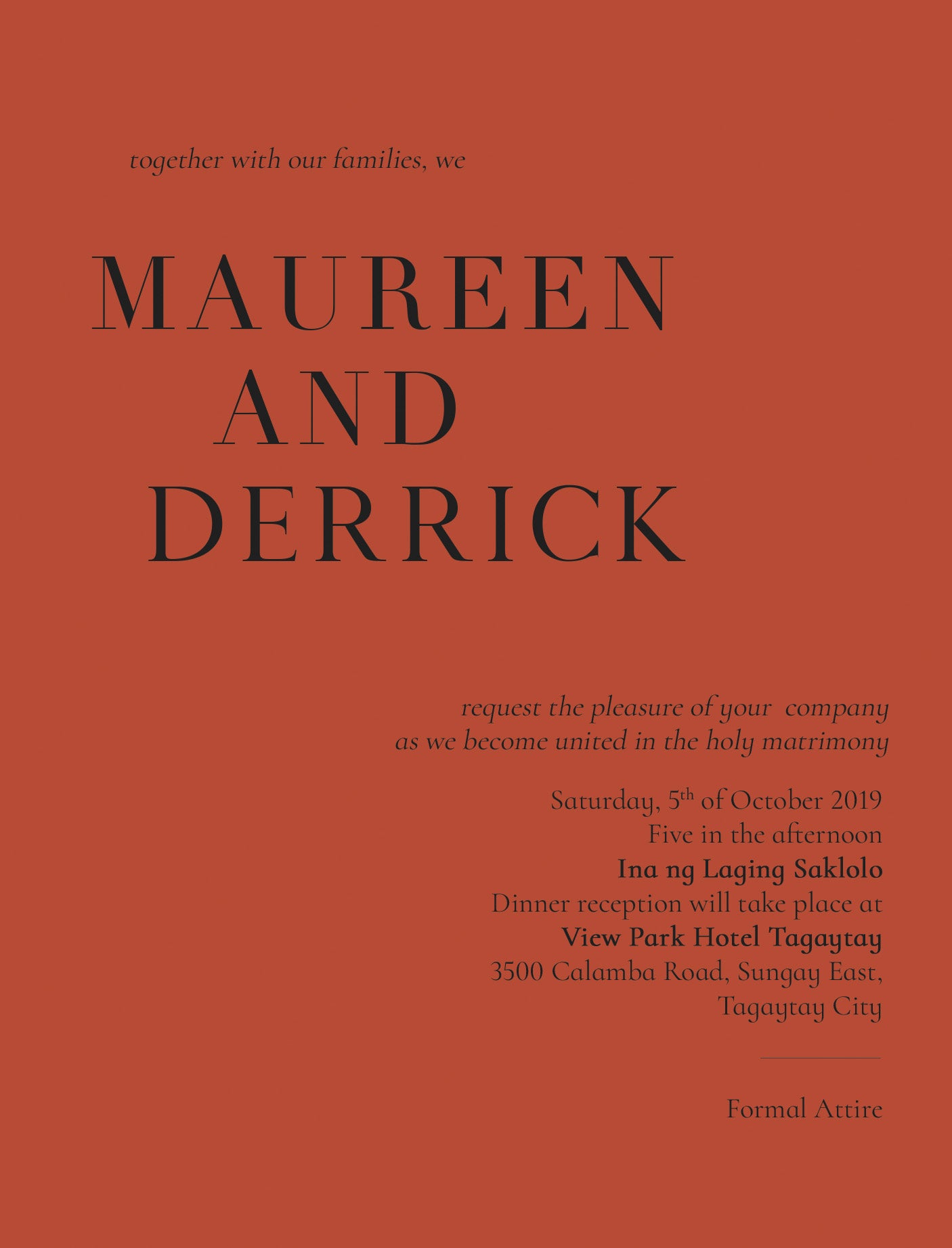 Valentine Wedding Invitation