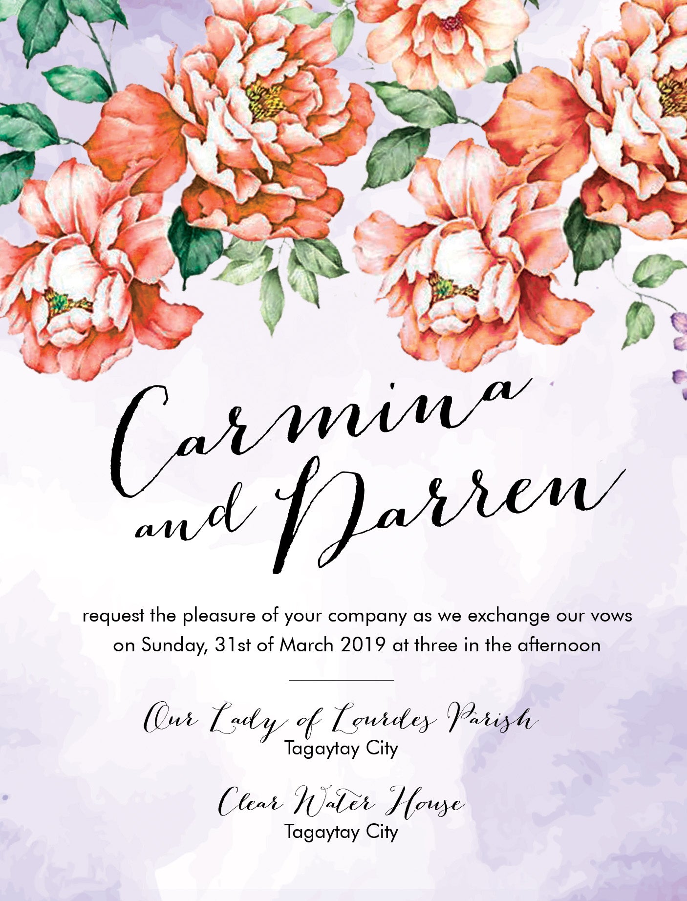 Indigo Wedding Invitation