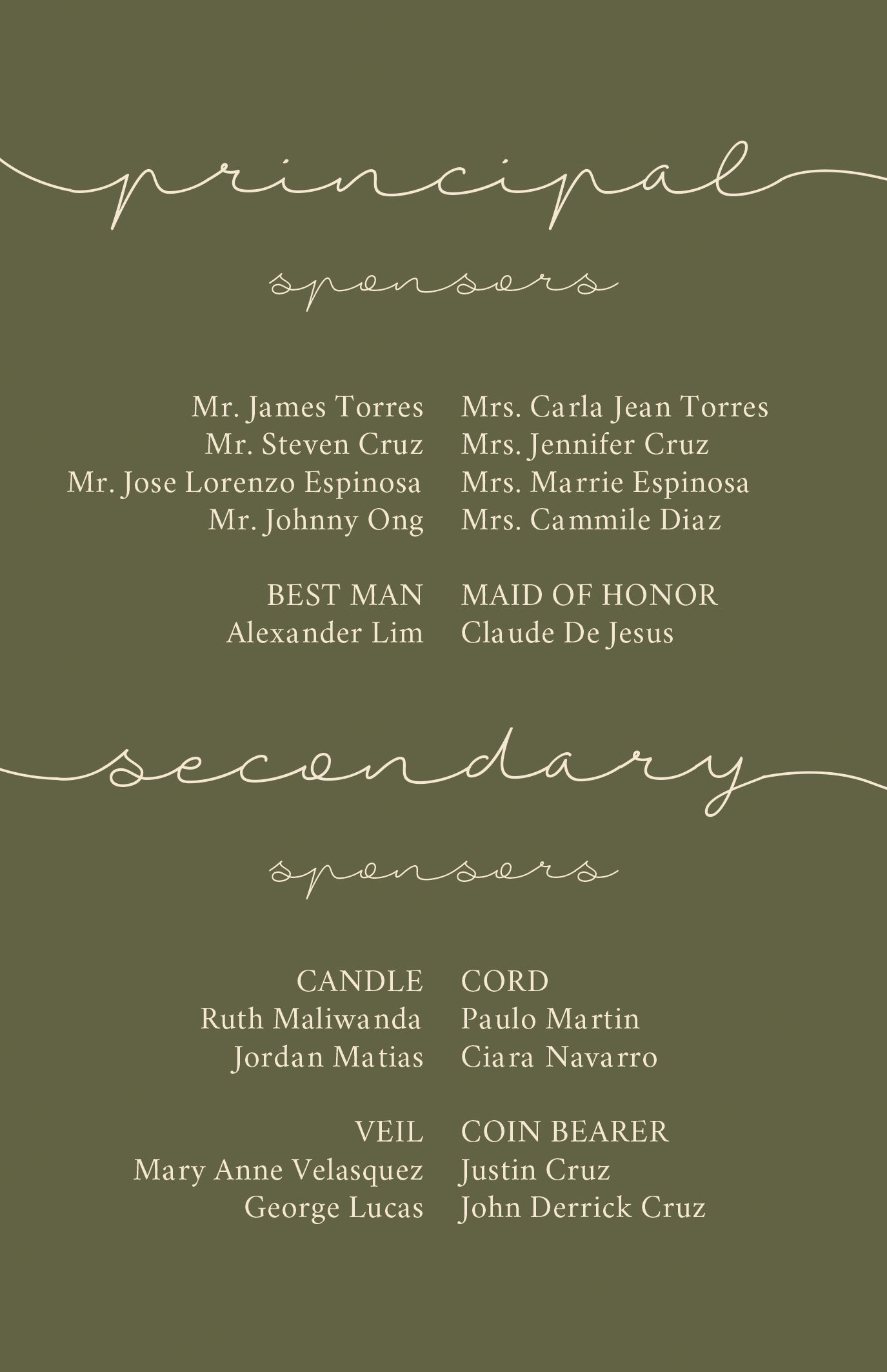 Sage Wedding Invitation