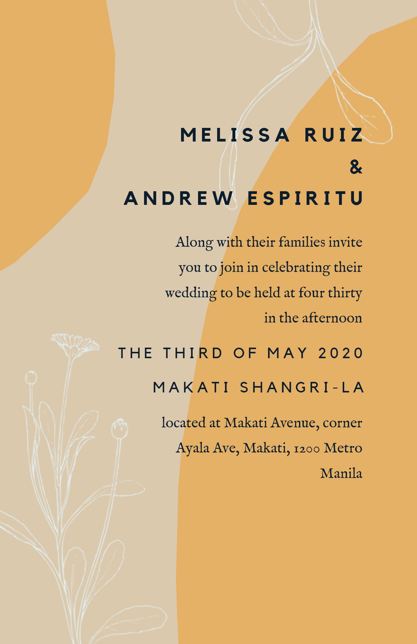 Magnolia Wedding Invitation