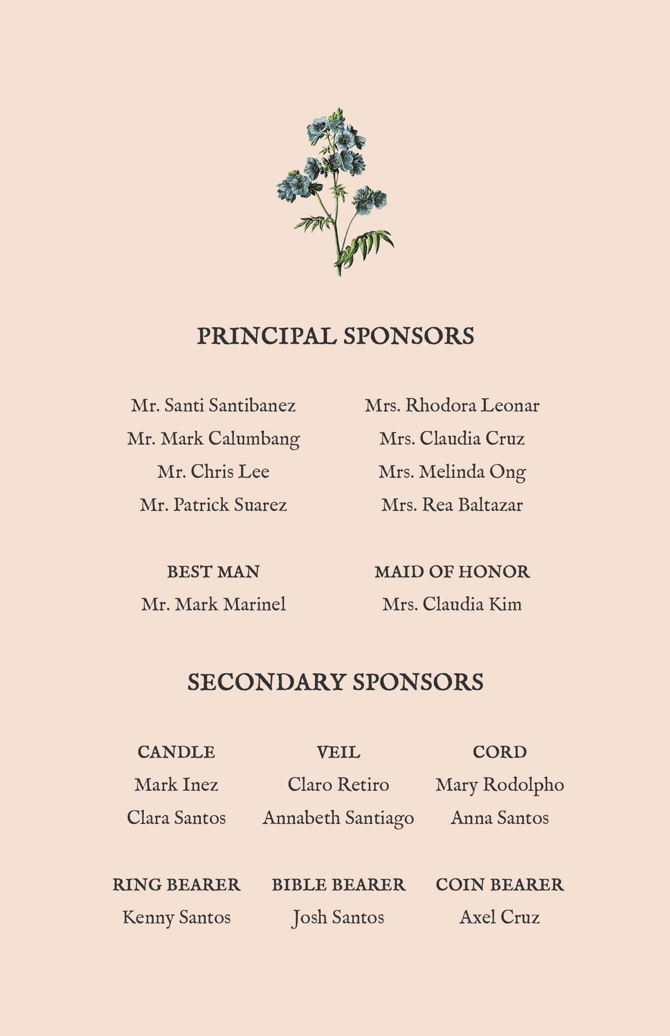 Jasmine Wedding Invitation