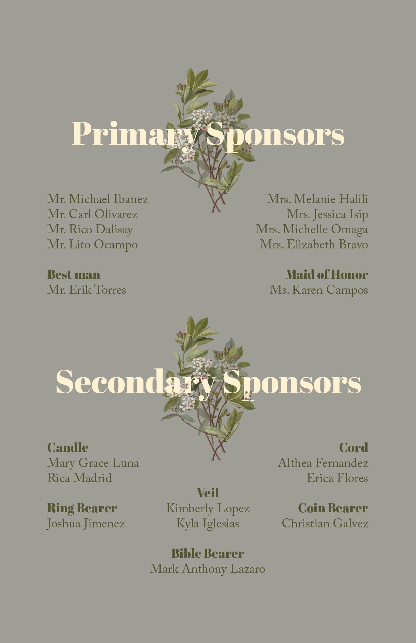 Gardenia Wedding Invitation