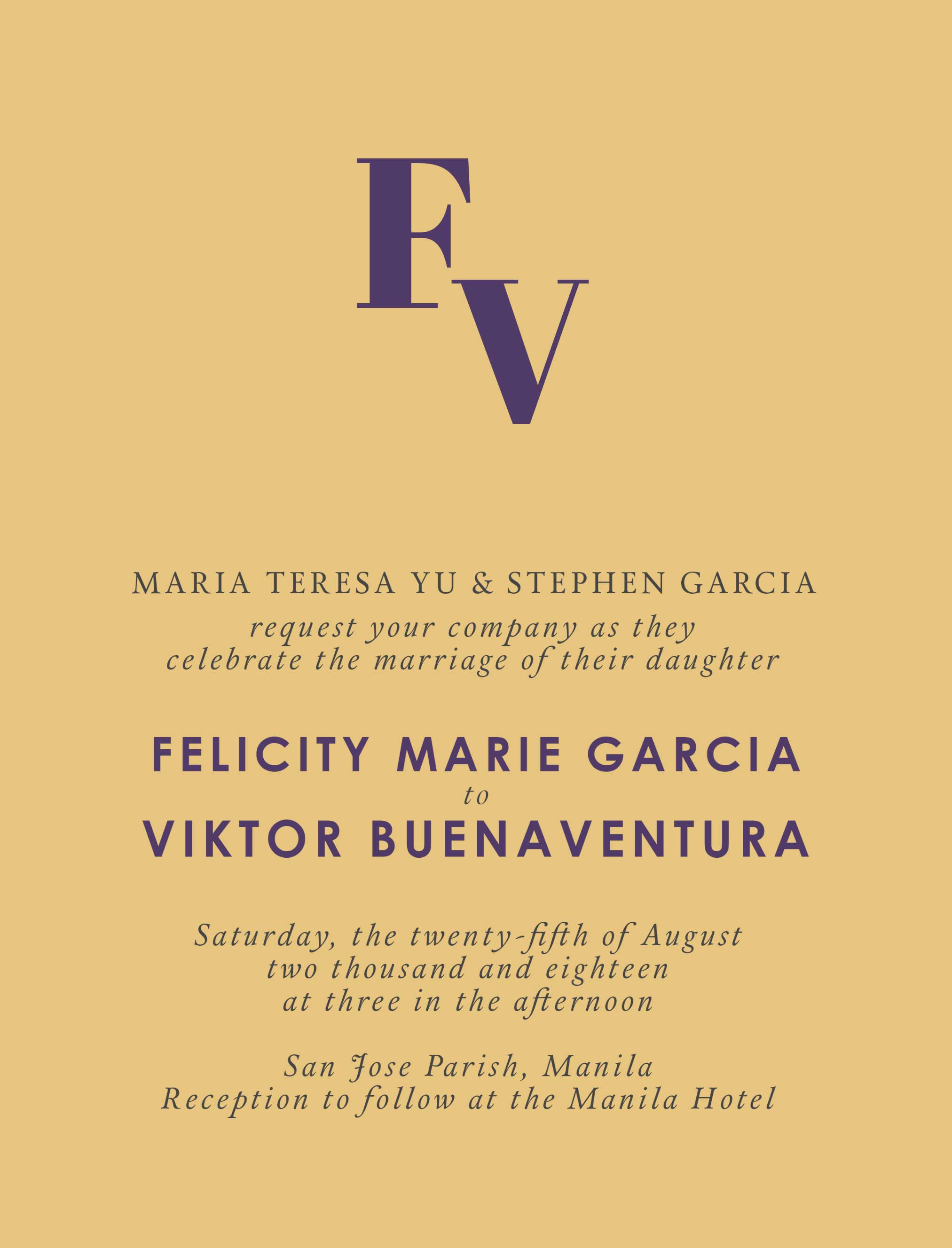 Lana Wedding Invitation