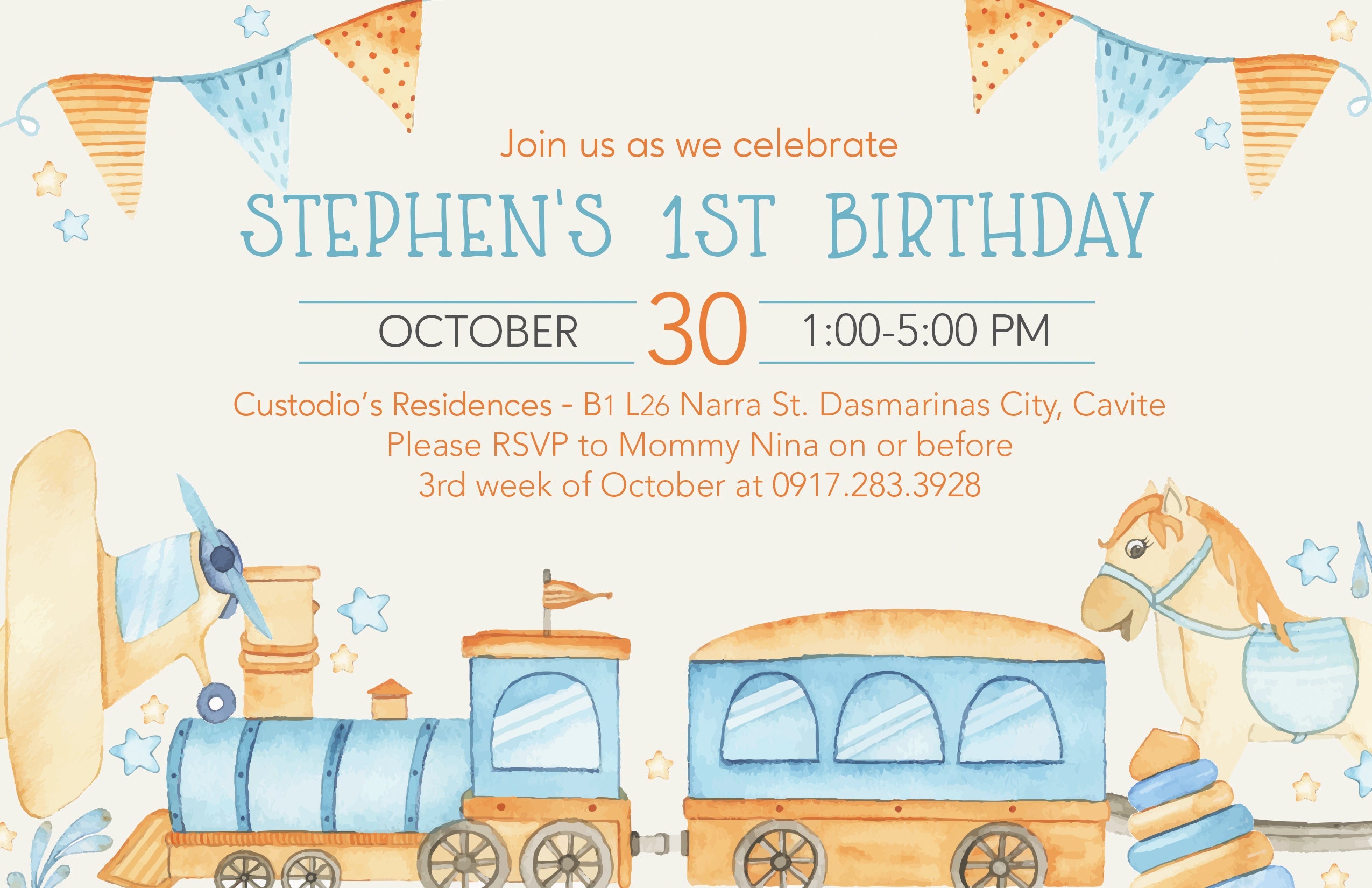 Toys Birthday E-Invite
