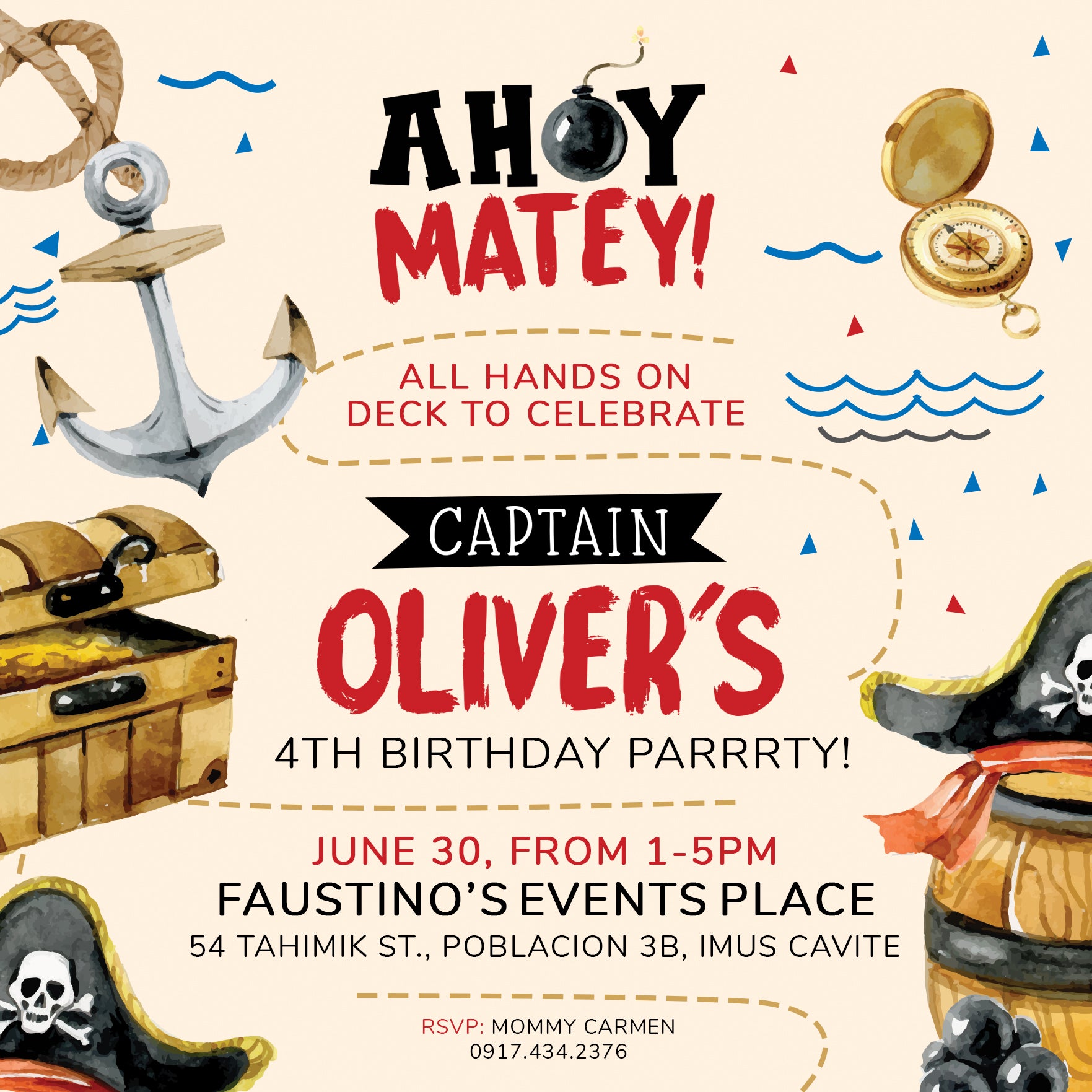 Pirate Birthday E-Invite
