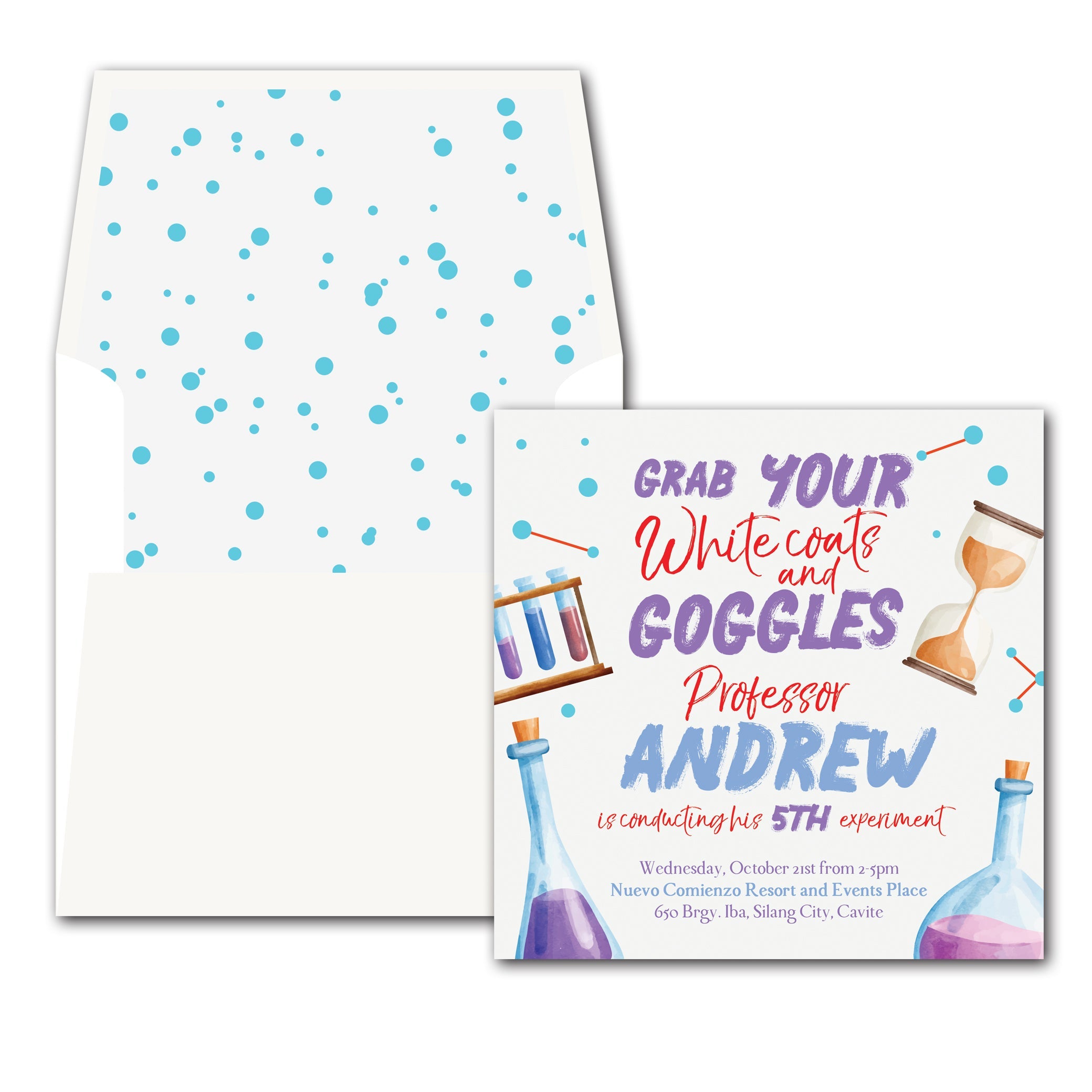 Chemistry Birthday E-Invite