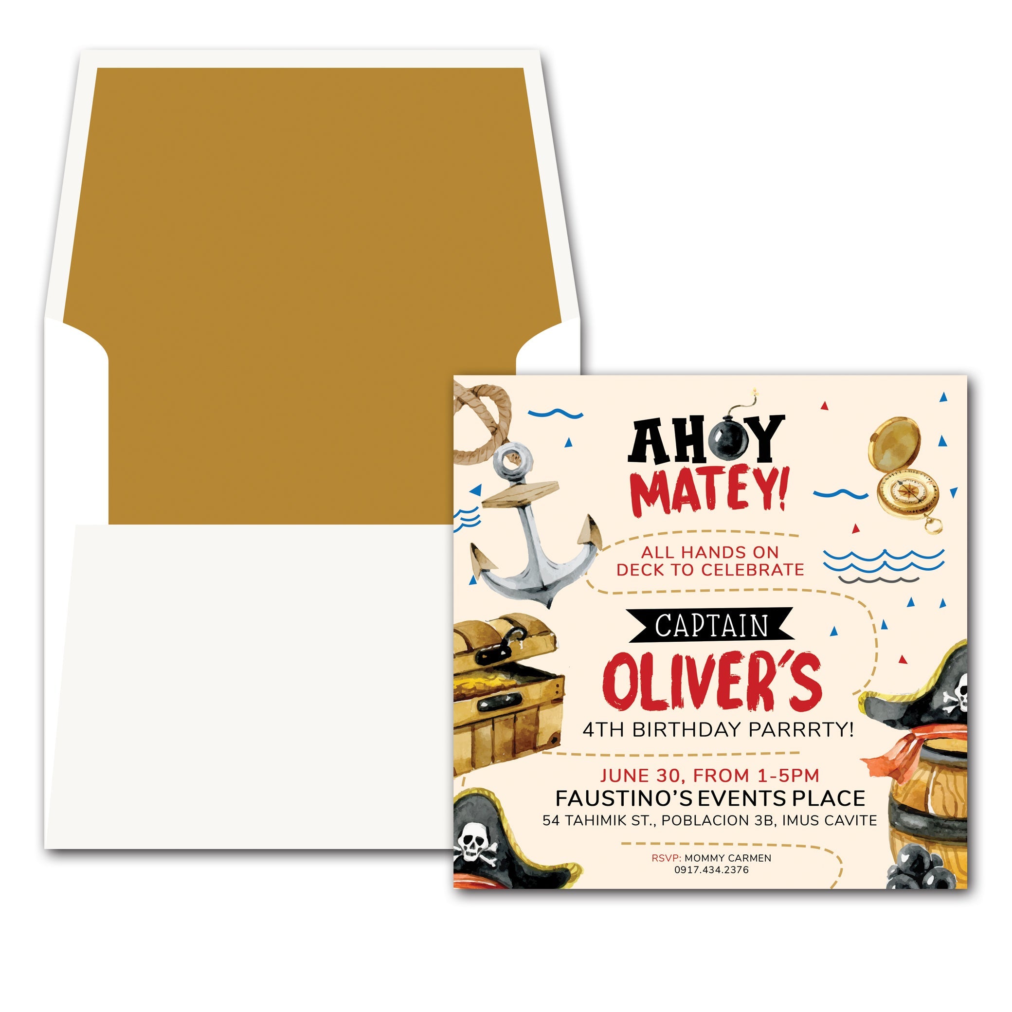 Pirate Birthday E-Invite