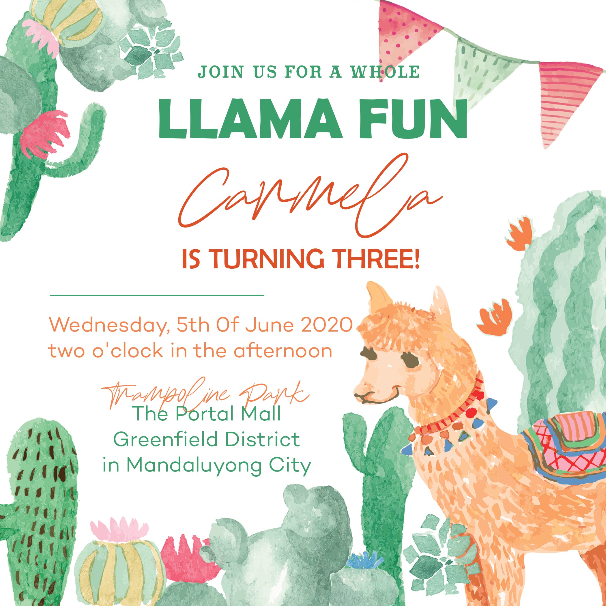 Morrocan Birthday Invitation