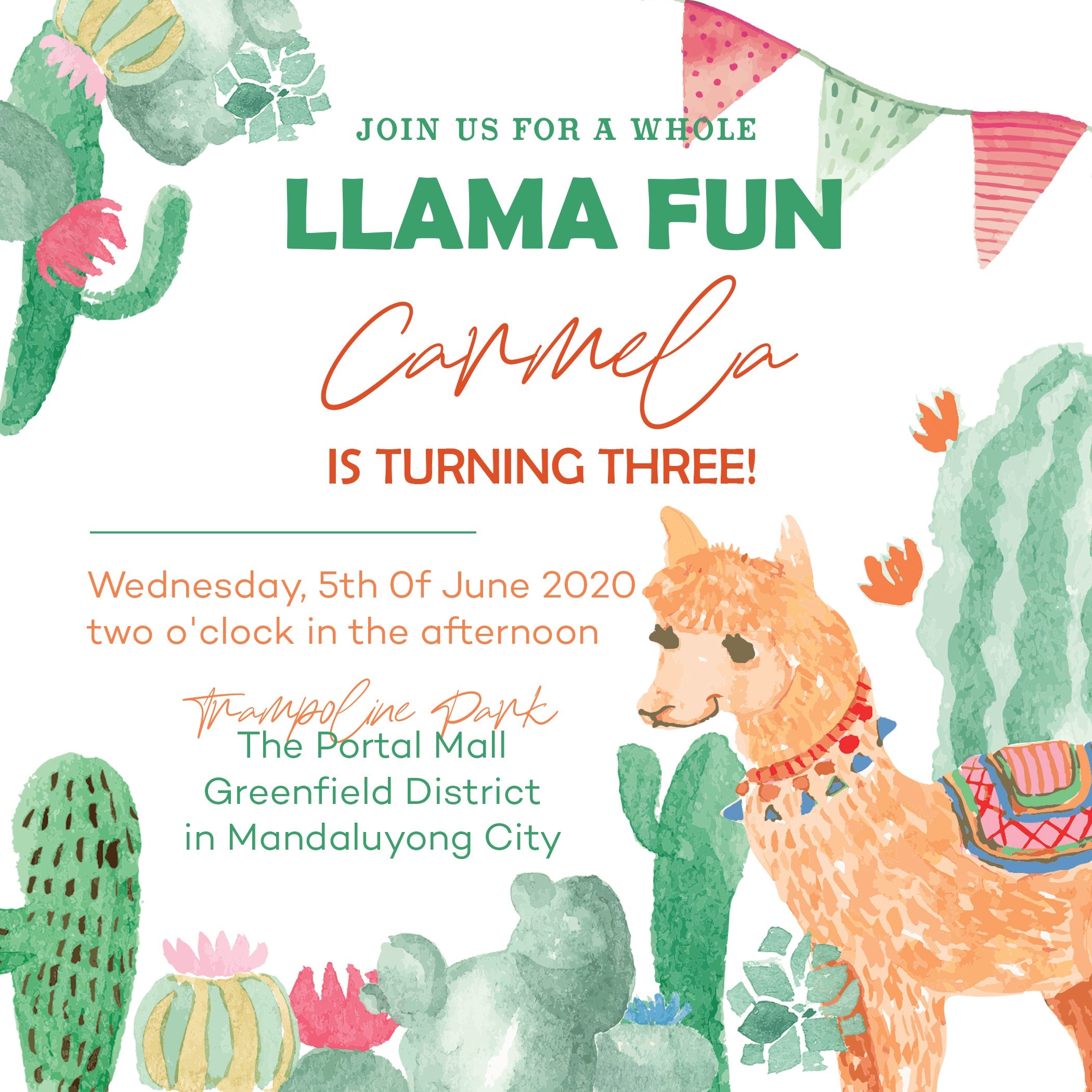 Morrocan Birthday E-Invite