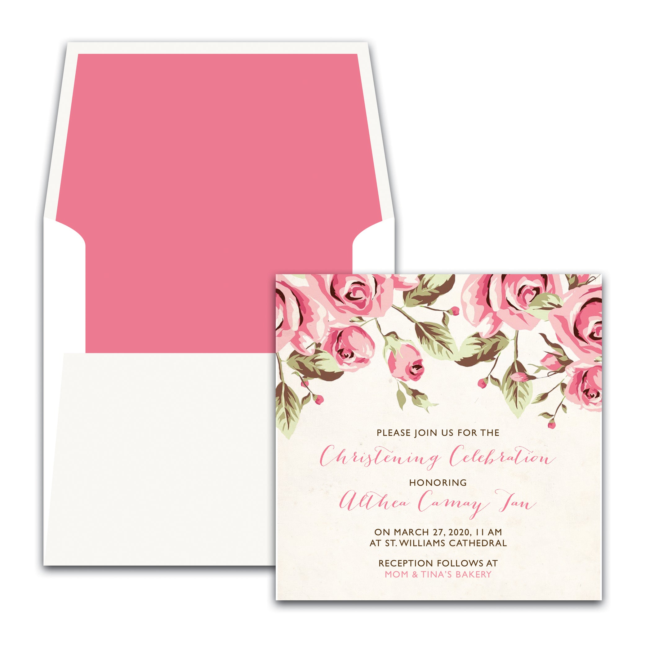 Althea Christening Invitation