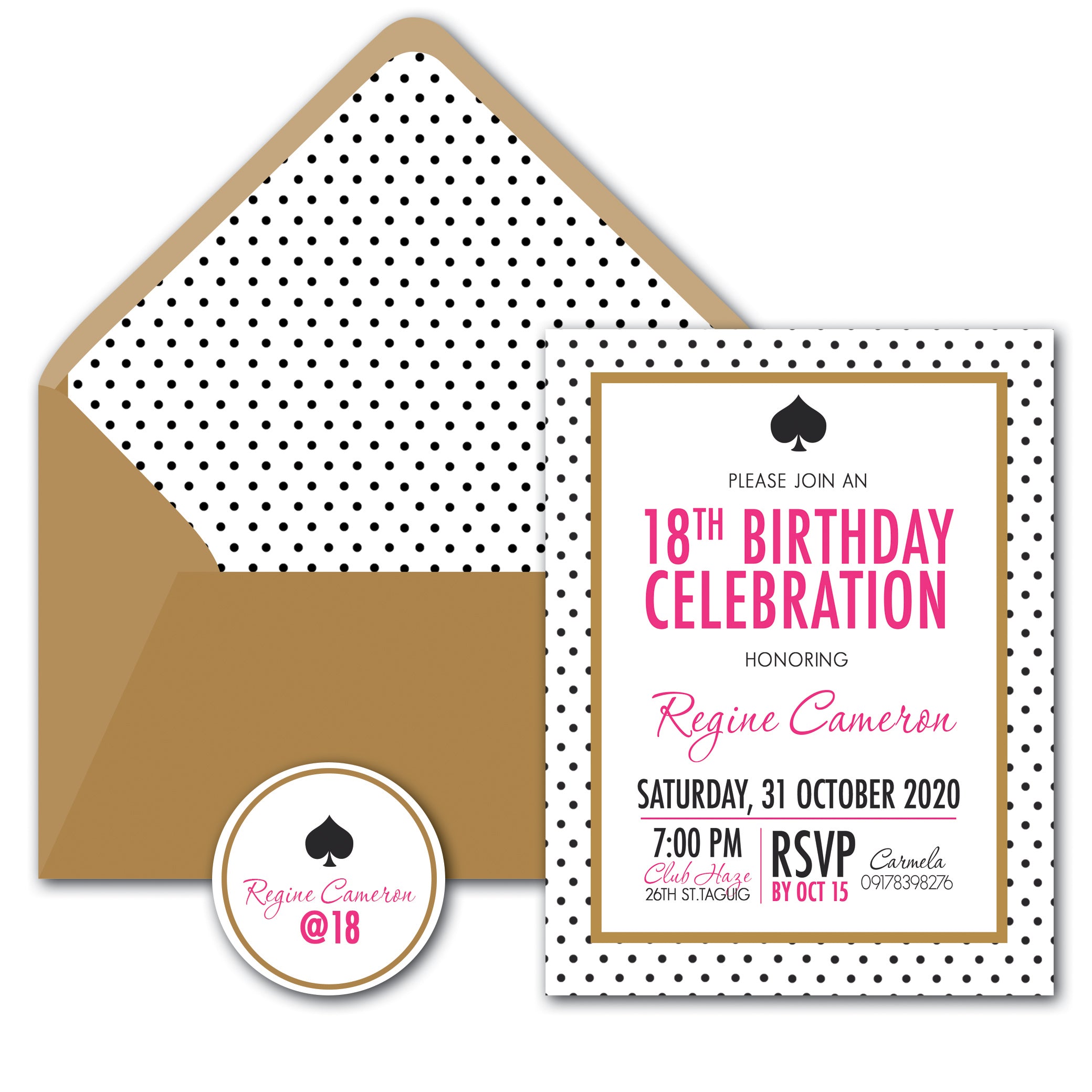 Regine Debut Invitation