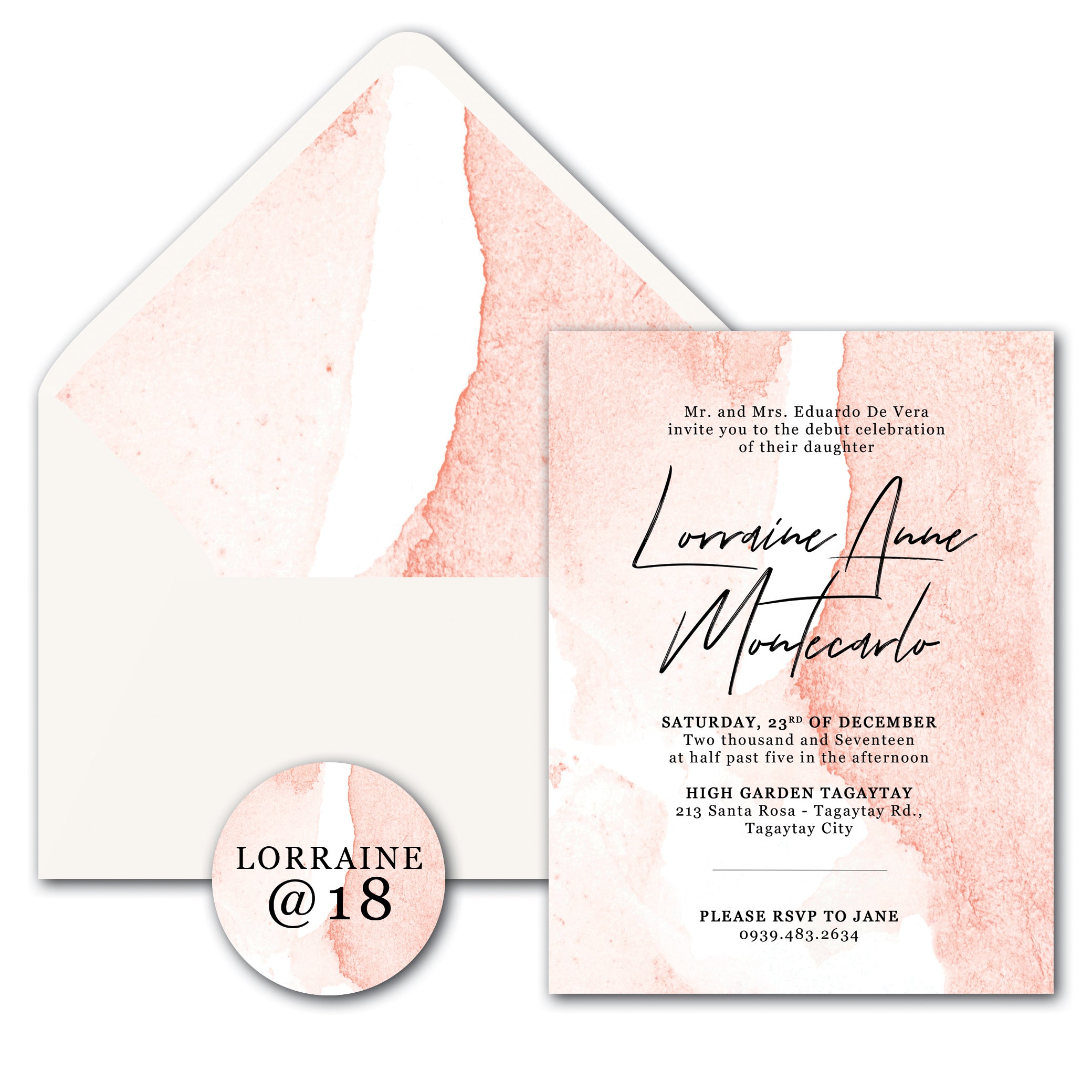 Lorraine Debut Invitation