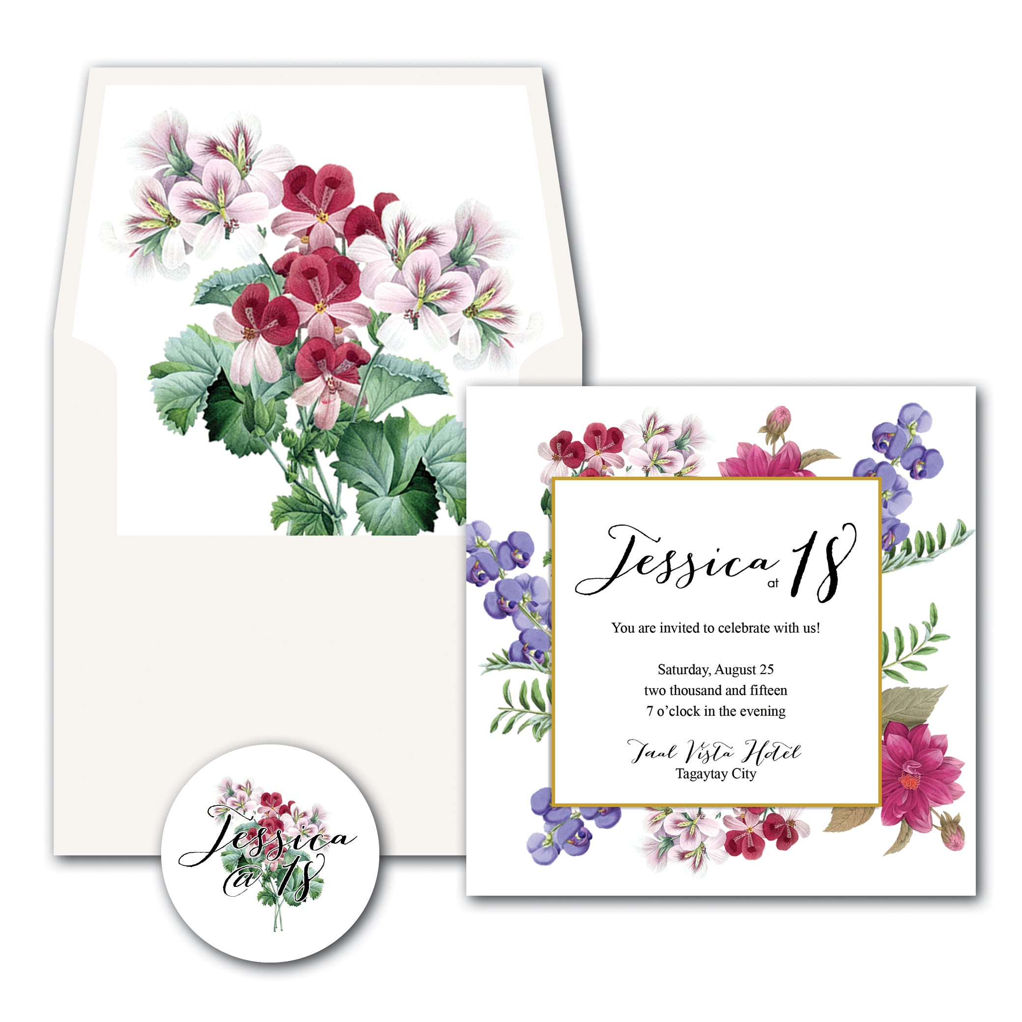 Jessica Debut Invitation