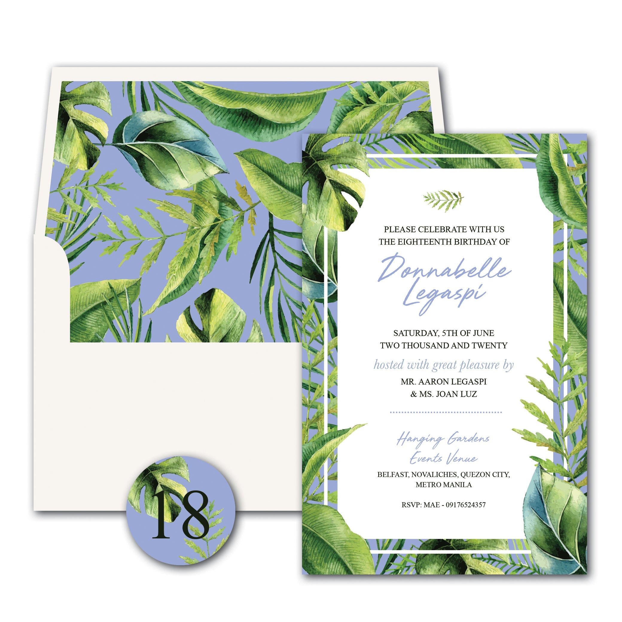 Donna Debut E-Invite