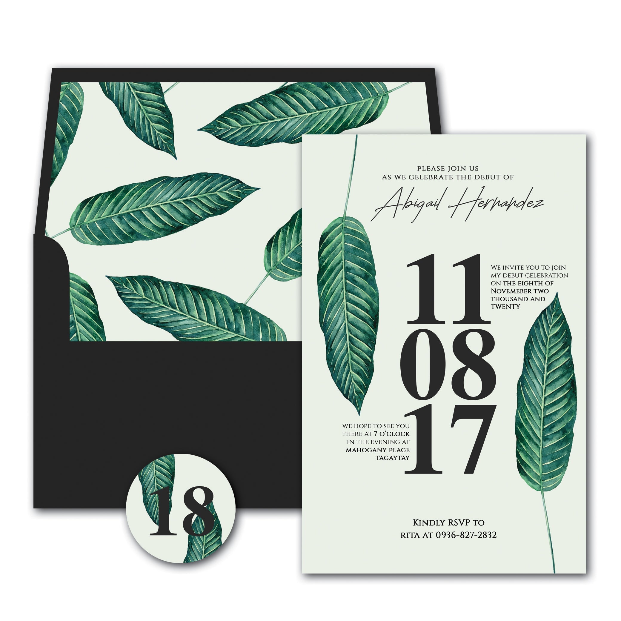 Abigail Debut E-Invite