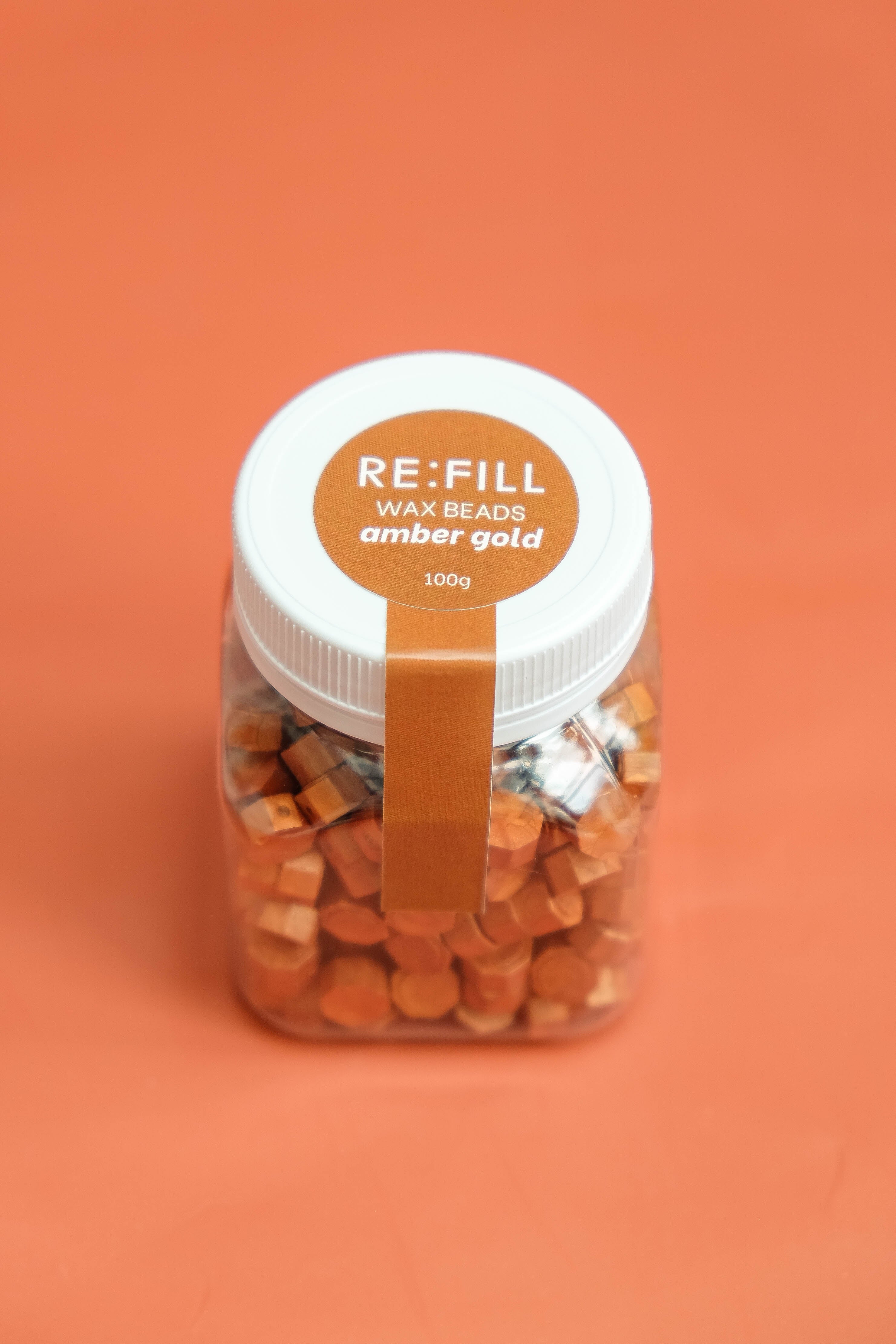 Wax Beads (100g) - Amber Gold