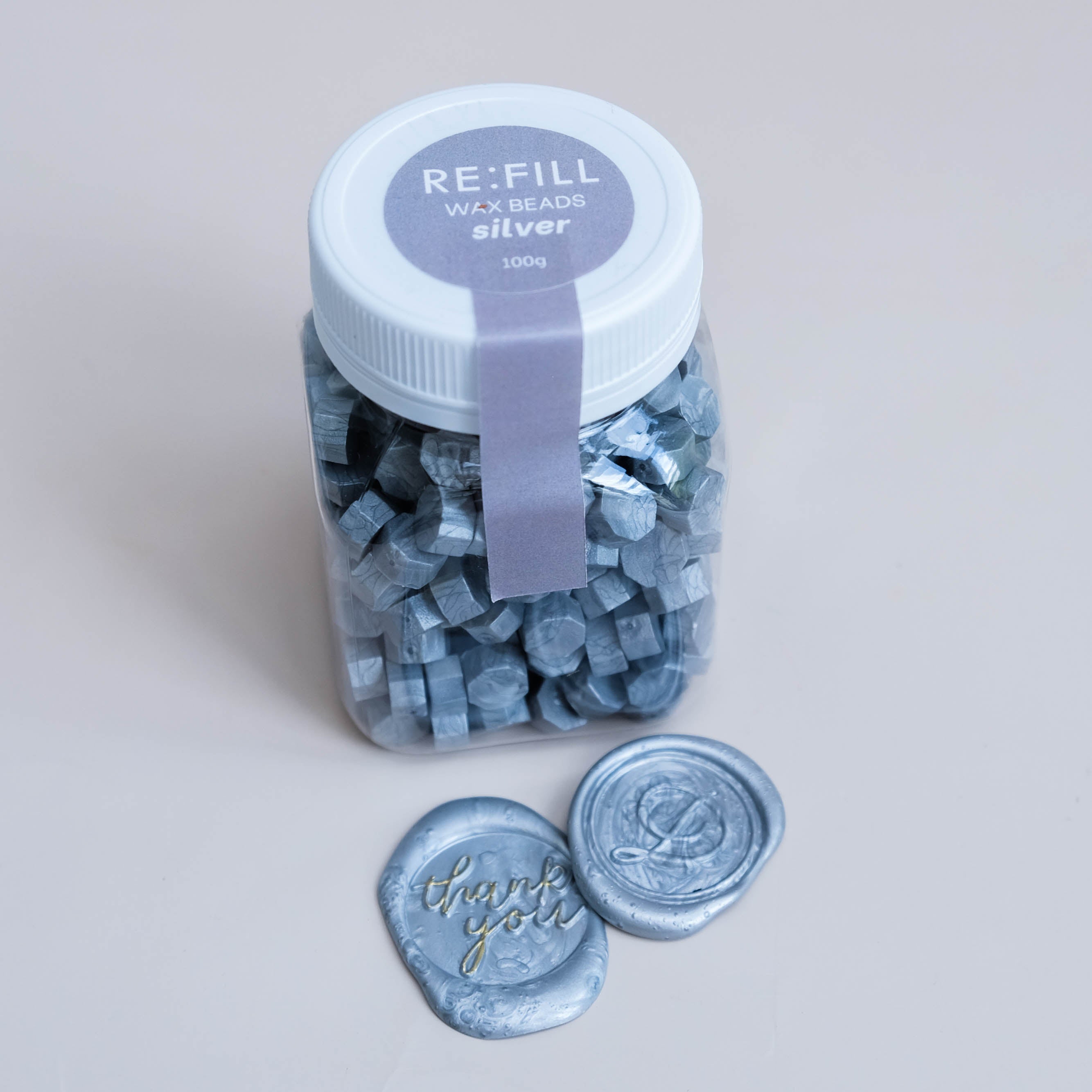 Wax Beads (100g) - Silver
