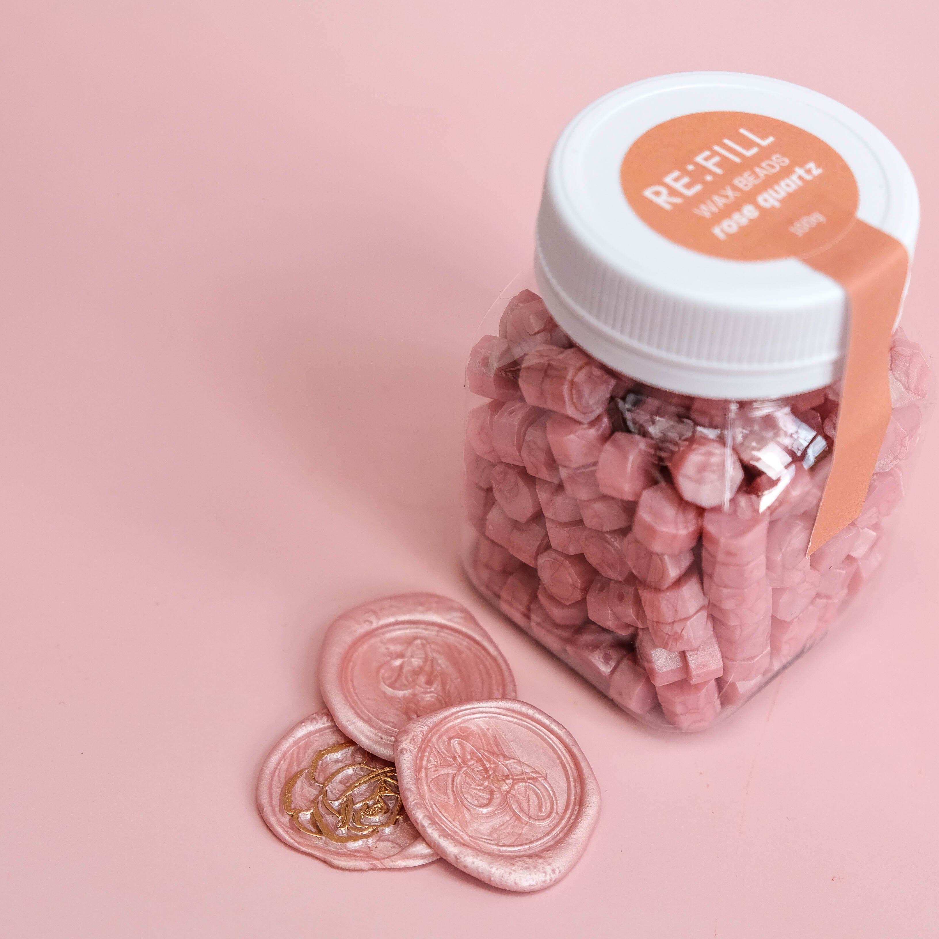 Wax Beads (100g) - Rose Quartz
