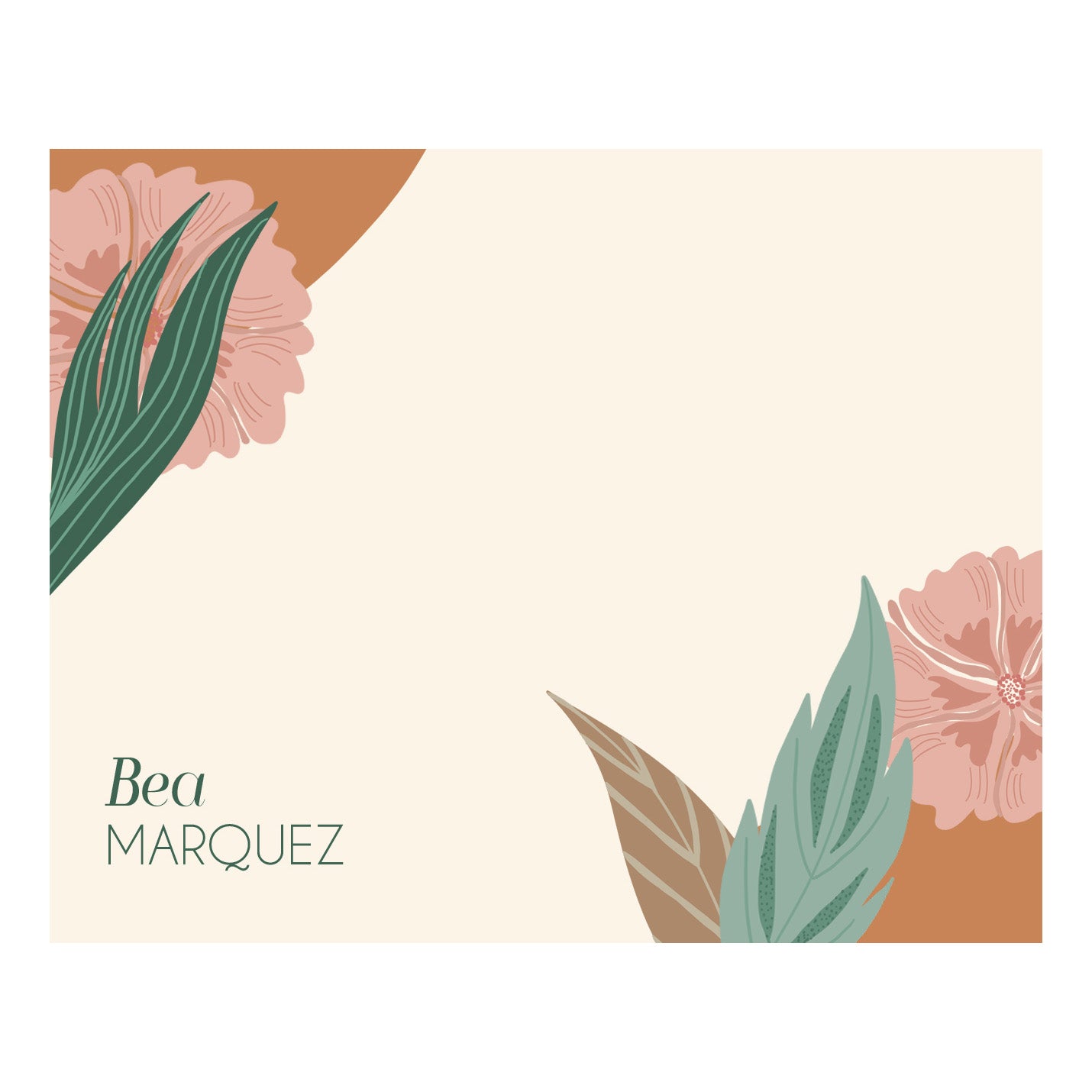 Flat Card With Envelope 123