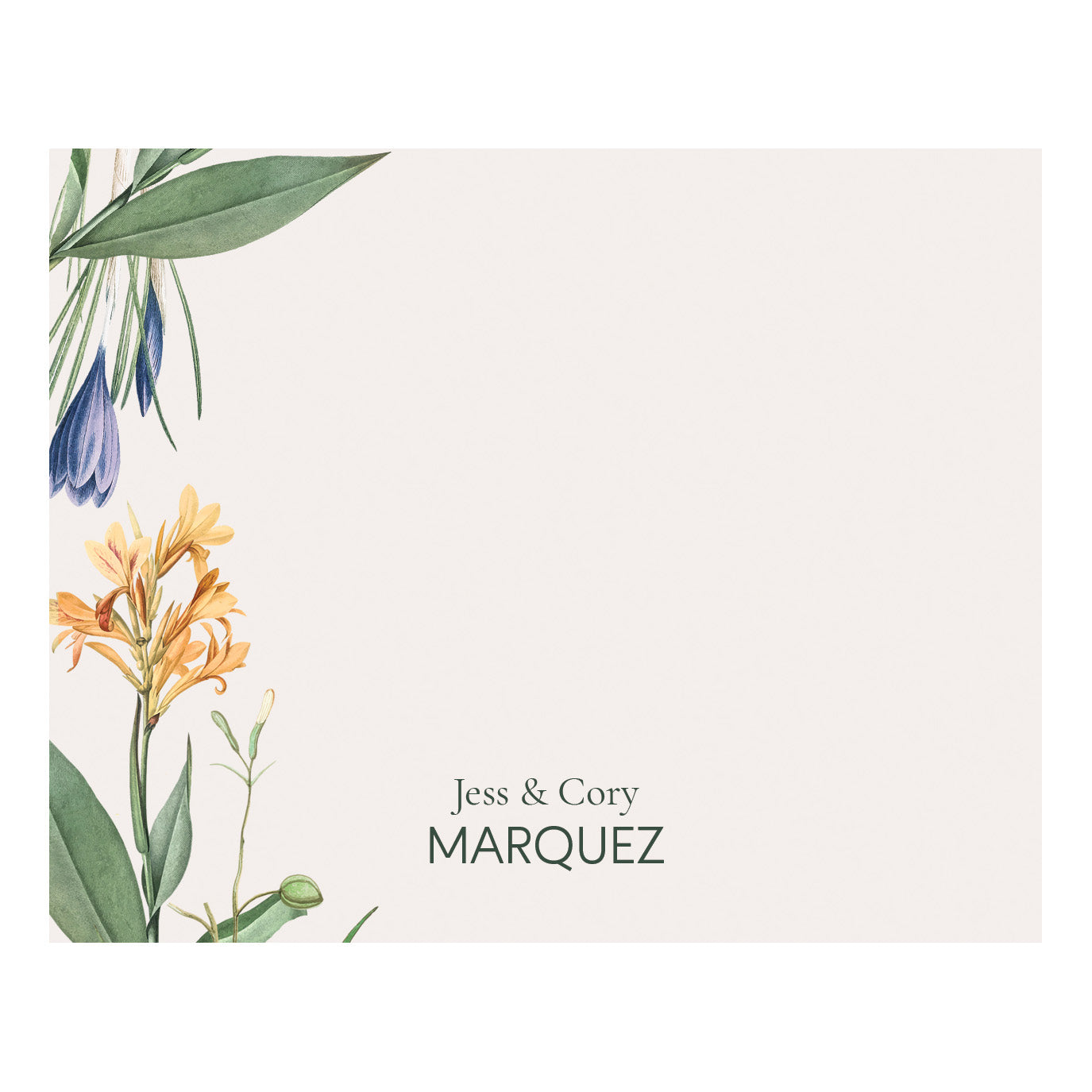 Flat Card With Envelope 133