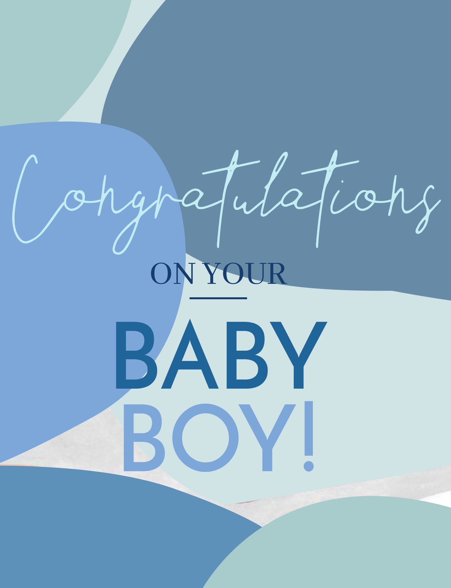 Baby Boy Greeting Card