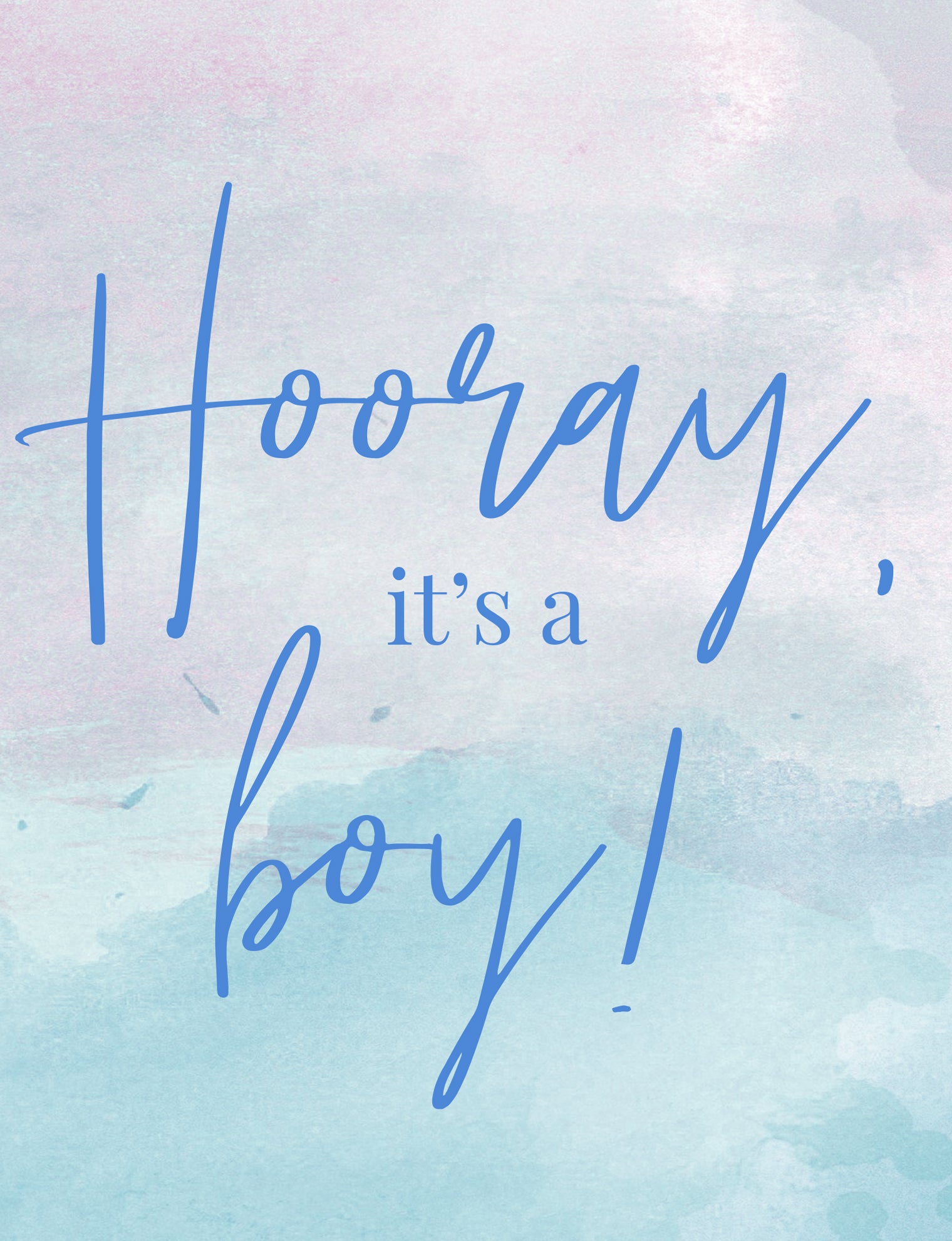 Horray! It's a Boy Greeting Card