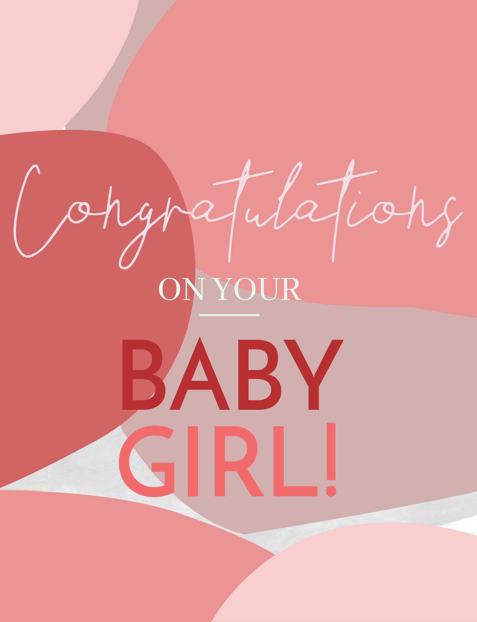 Baby Girl Greeting Card