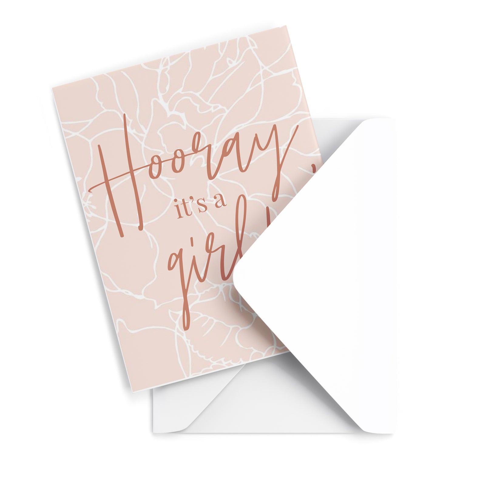 Horray! It's a Girl Greeting Card