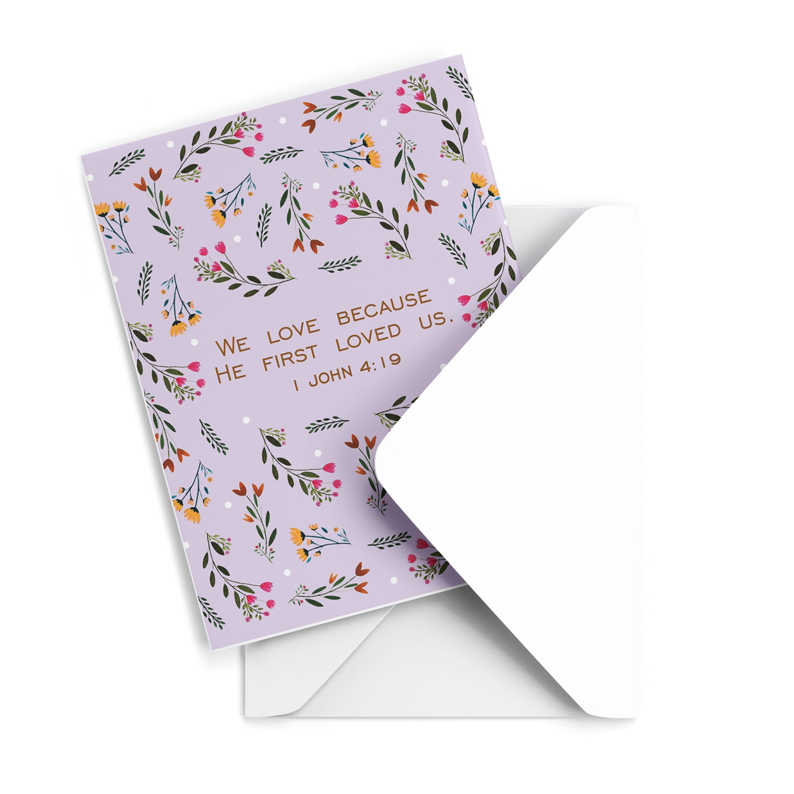 1 John 4:19 Faith Card