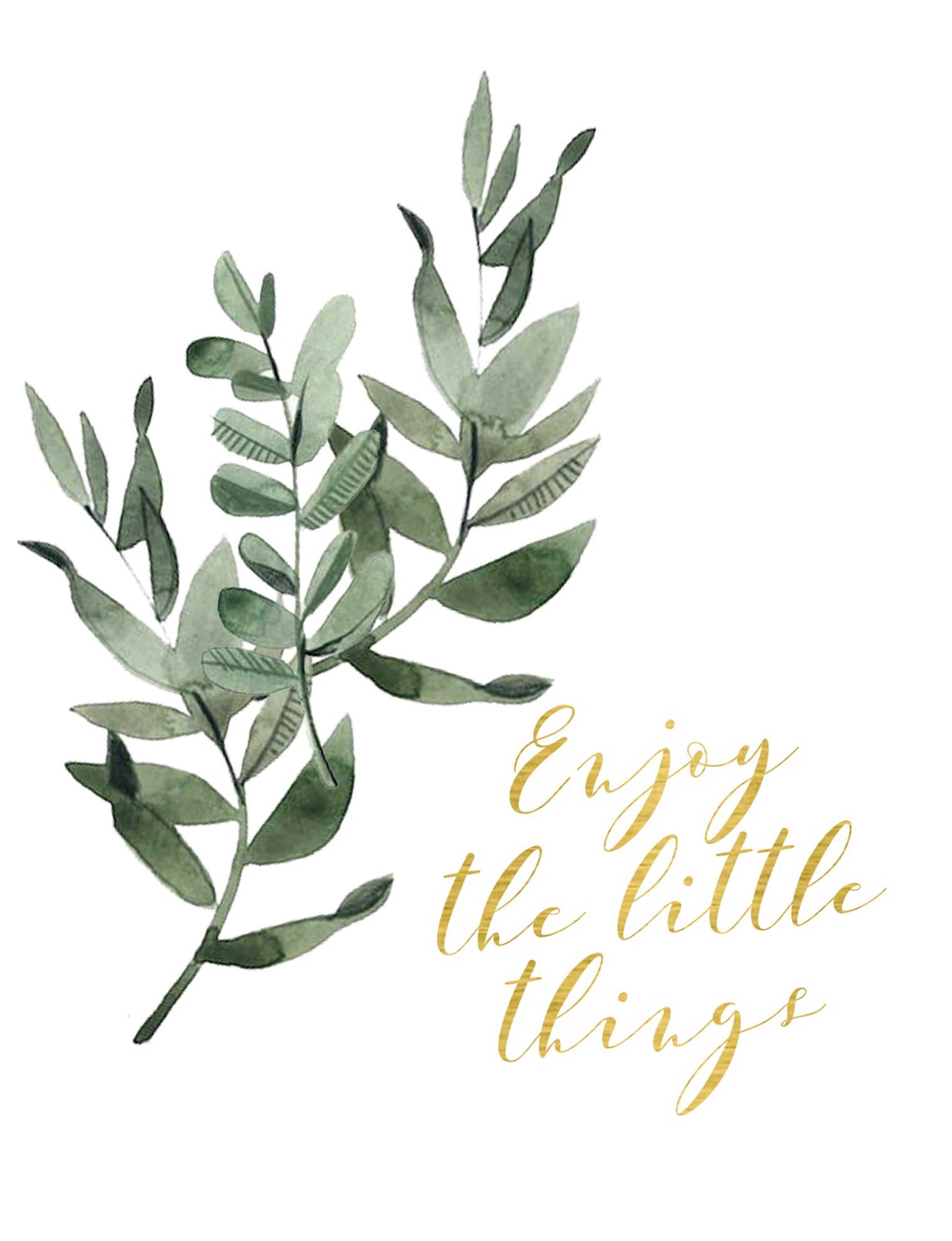 Enjoy The Little Things Greeting Card