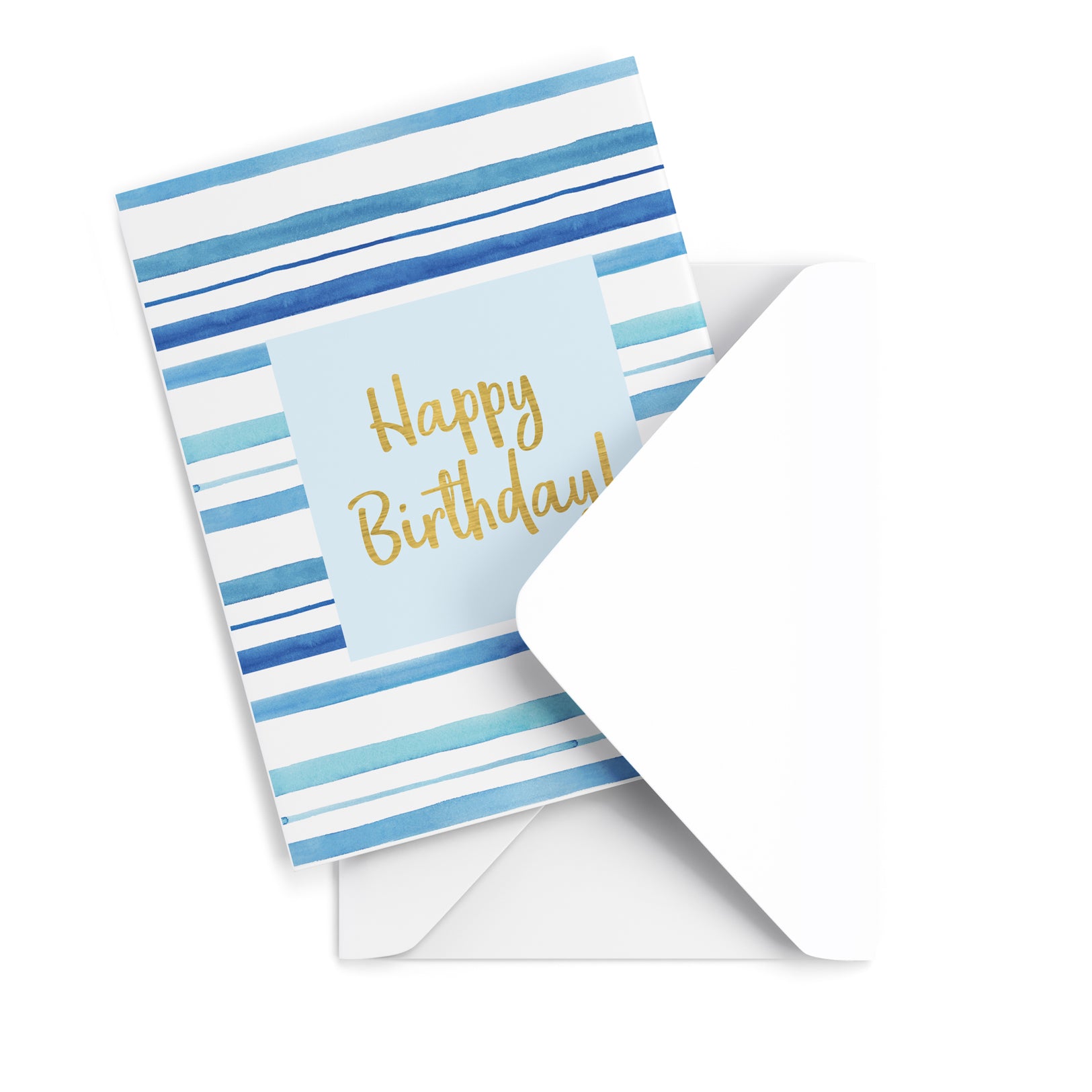 Blue Birthday Greeting Card