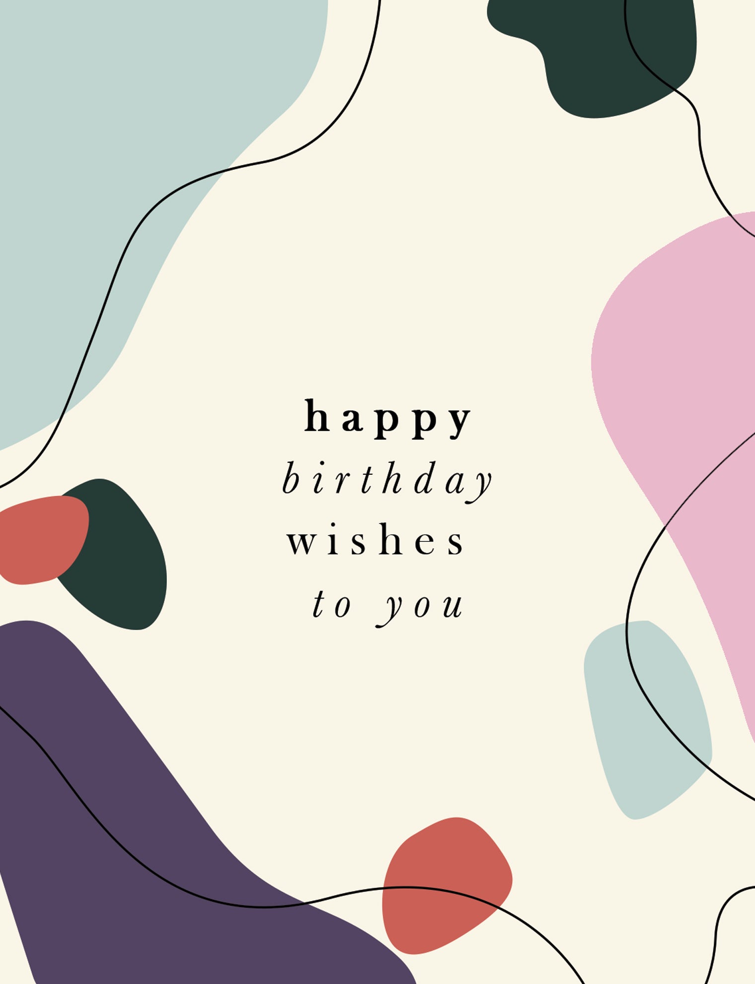 Birthday Wishes Greeting Card