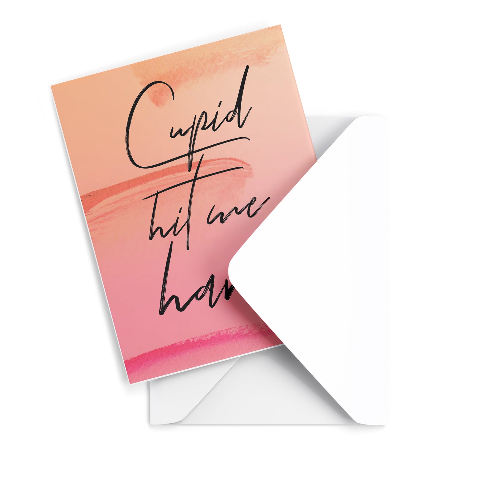 Cupid Hit Me Hard Greeting Card
