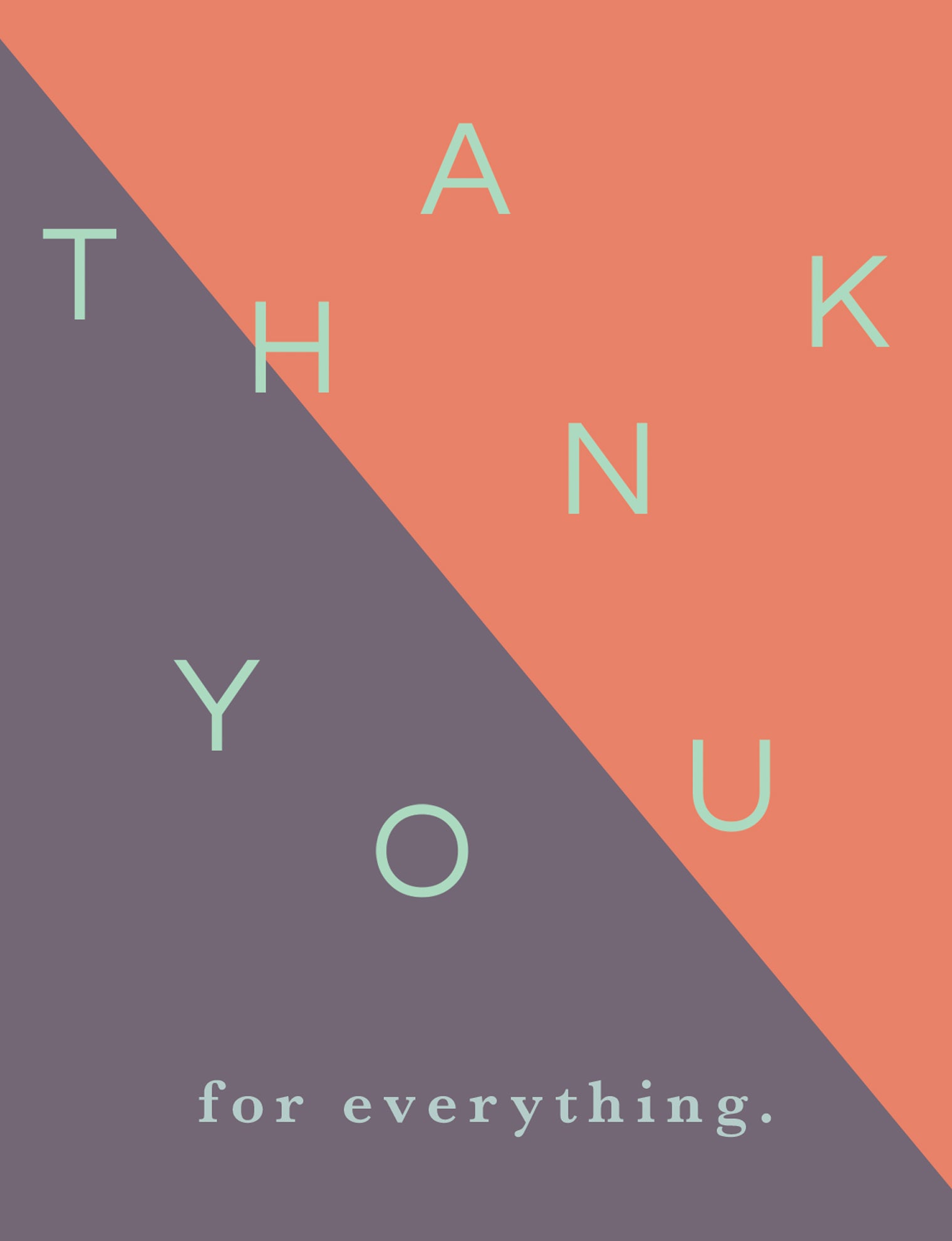 Thank You Greeting Card