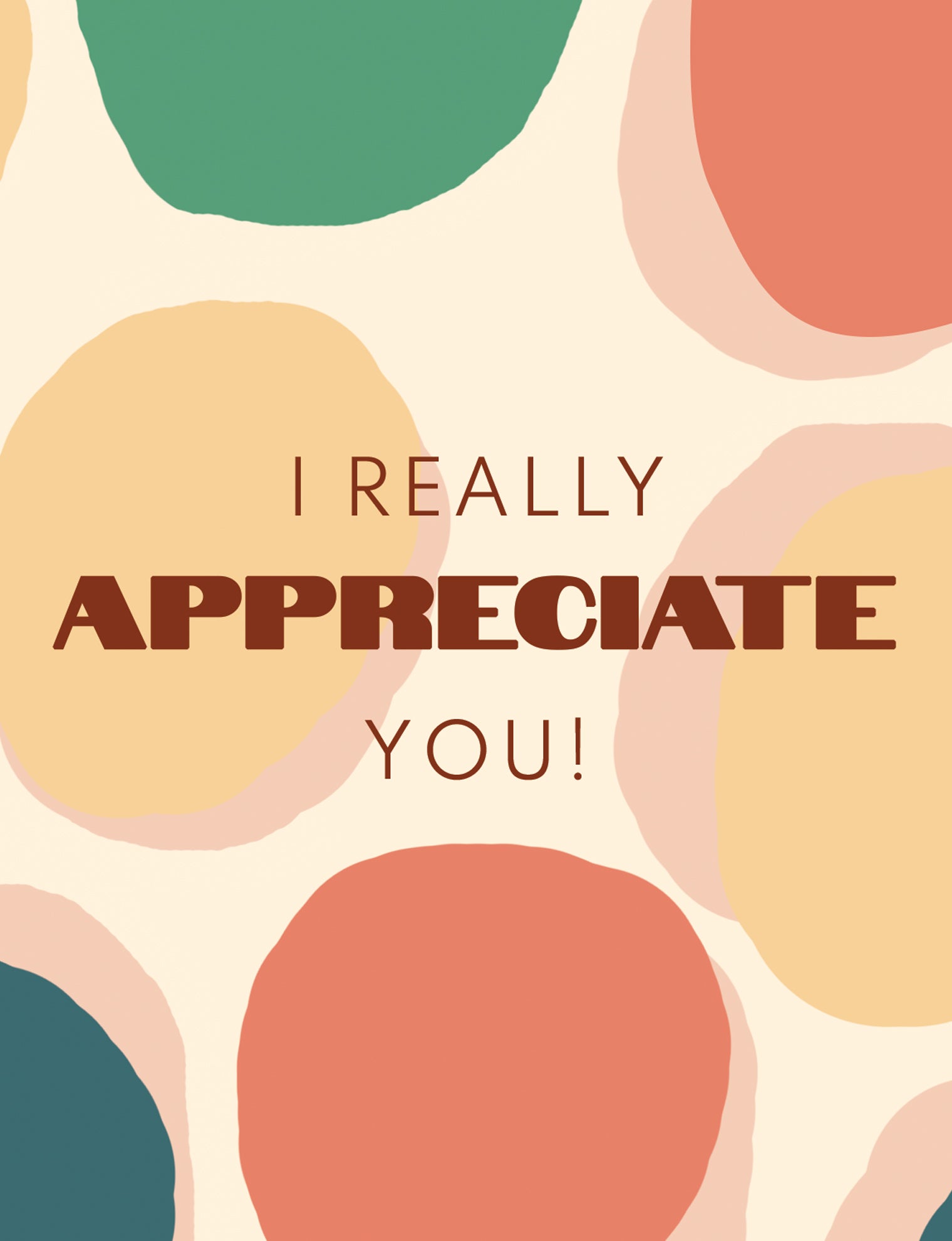 Appreciate Greeting Card