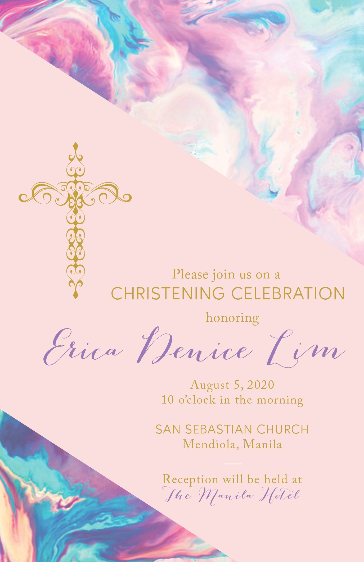 Erica Christening Invitation