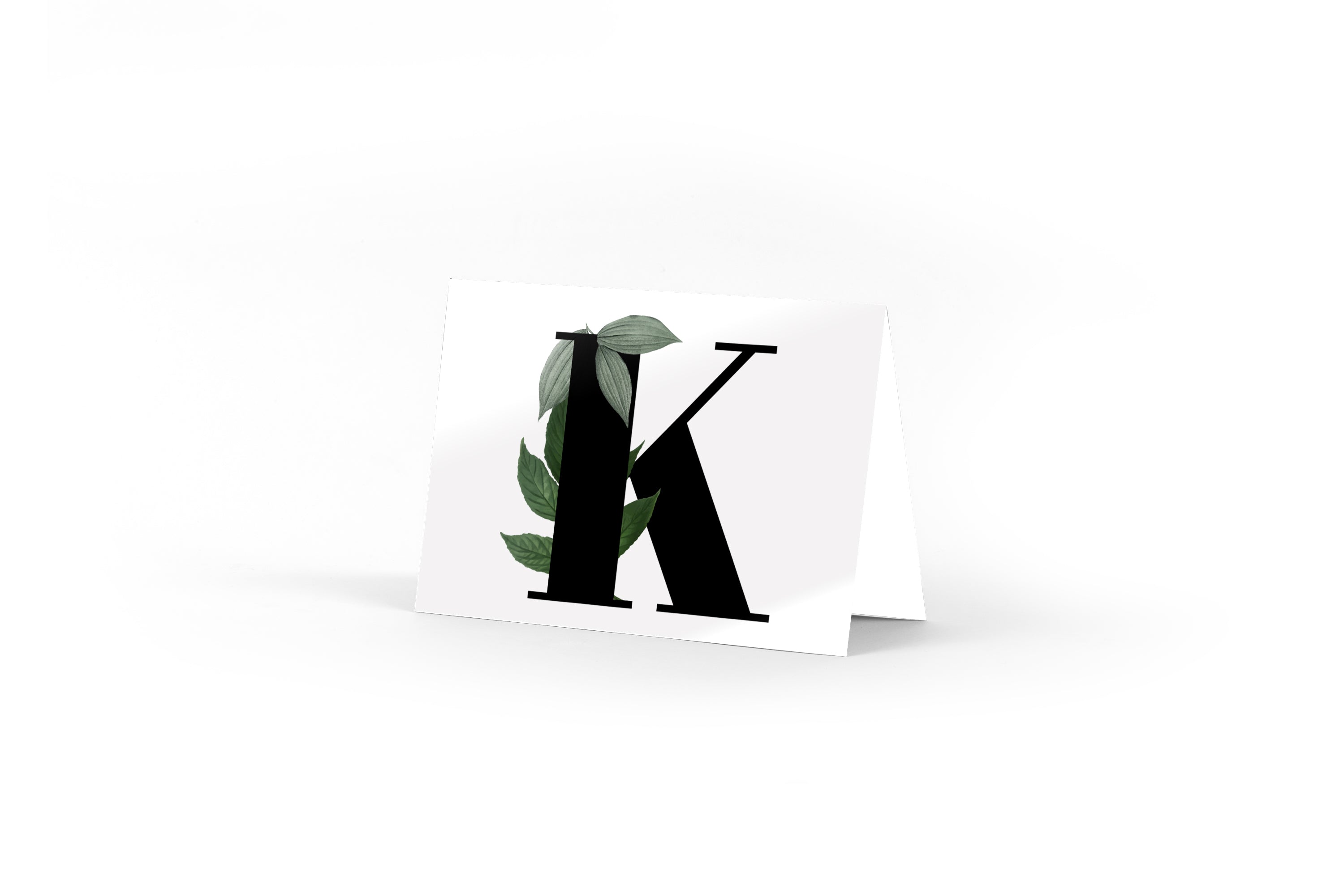 Monogram Card - K